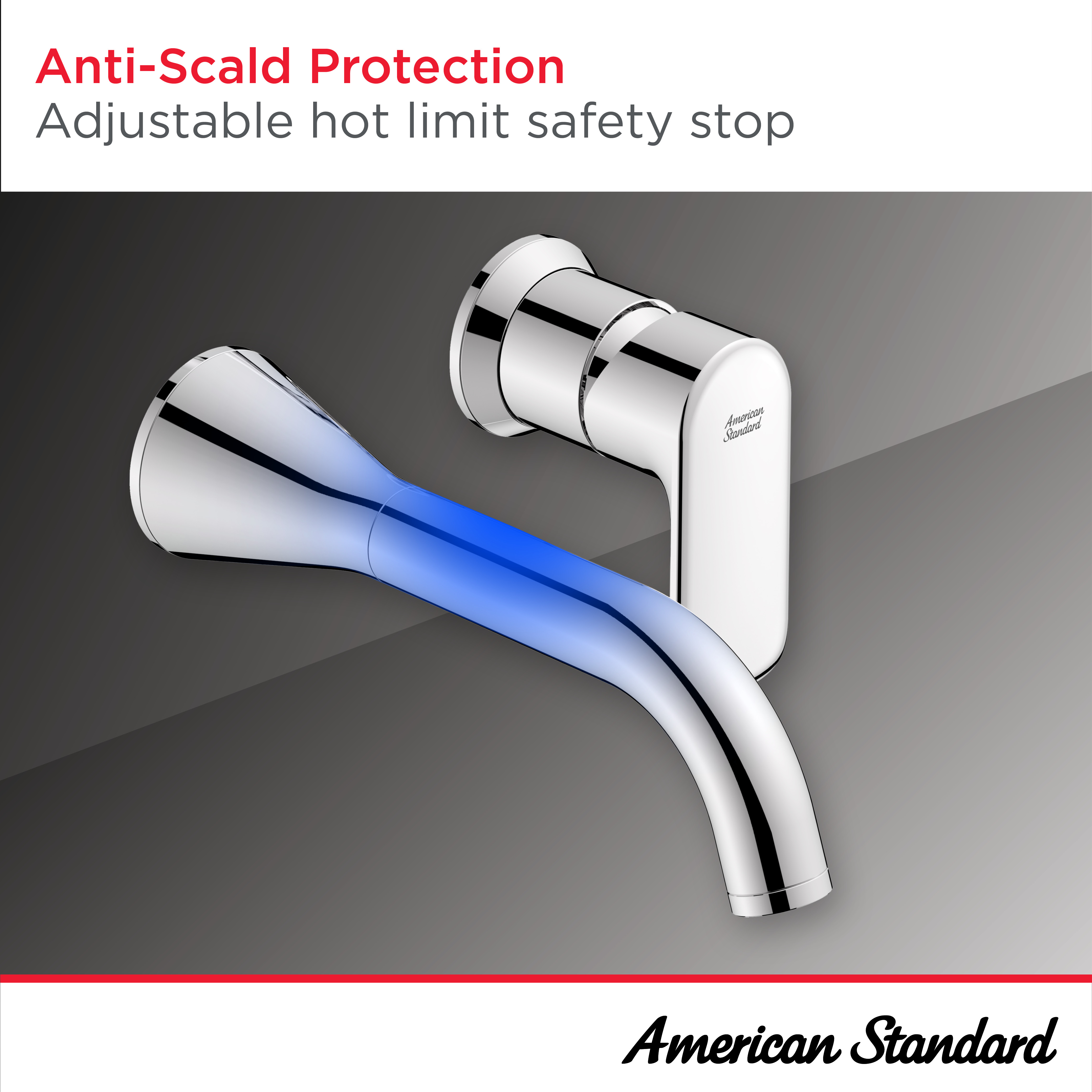 Aspirations™ Single Handle Wall-Mount Faucet 1.2 gpm/4.5 L/min With Lever Handle