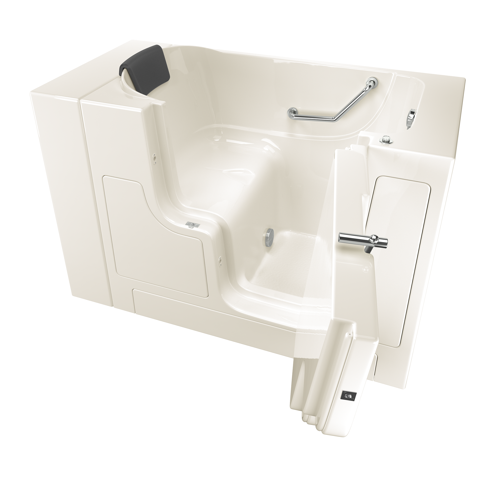 Gelcoat Premium Series 30 x 52 -Inch Walk-in Tub With Soaker System - Right-Hand Drain