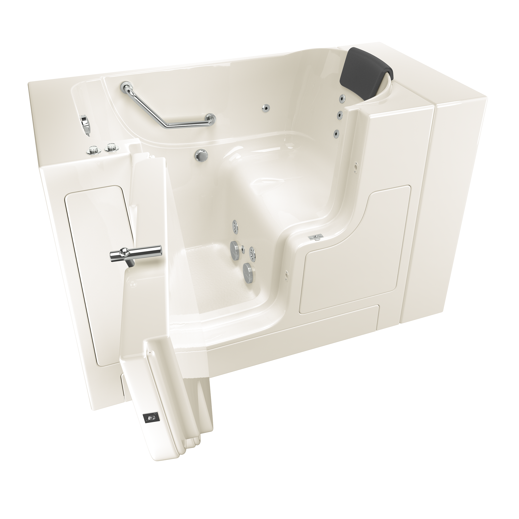 Gelcoat Premium Series 30 x 52 -Inch Walk-in Tub With Whirlpool System - Left-Hand Drain