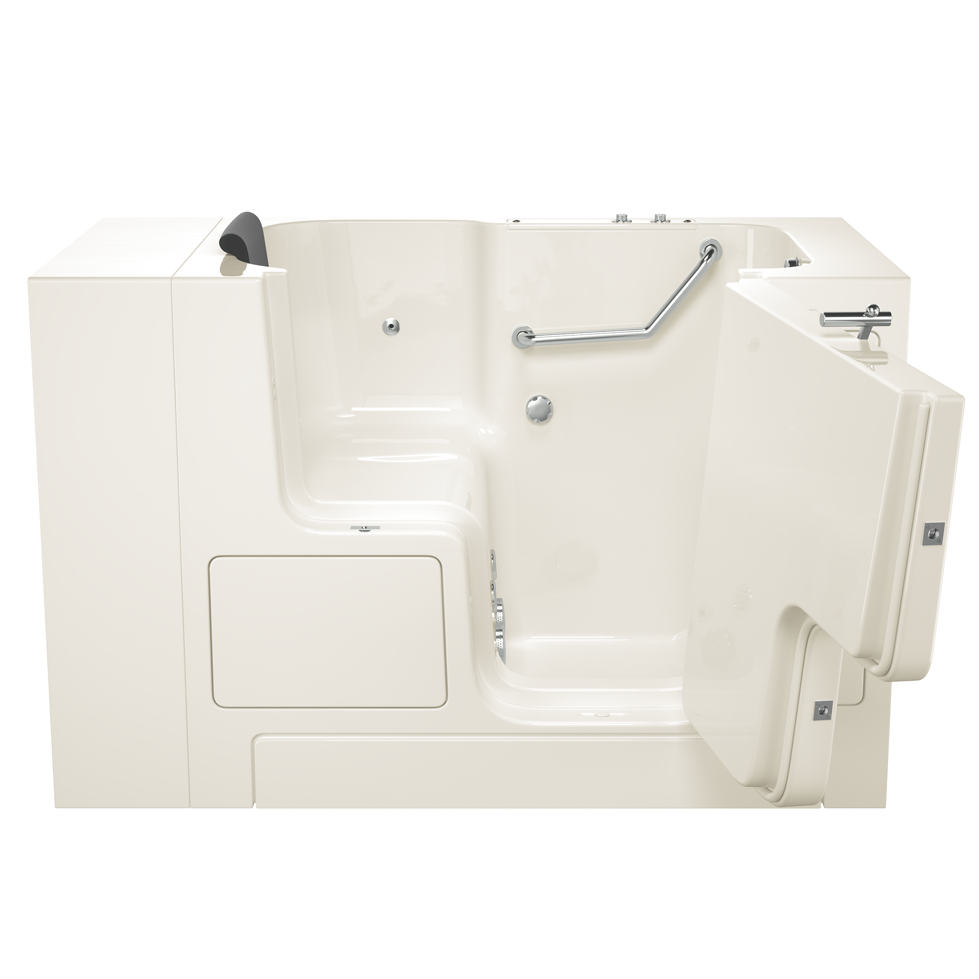 Gelcoat Premium Series 32 x 52 -Inch Walk-in Tub With Whirlpool System - Right-Hand Drain
