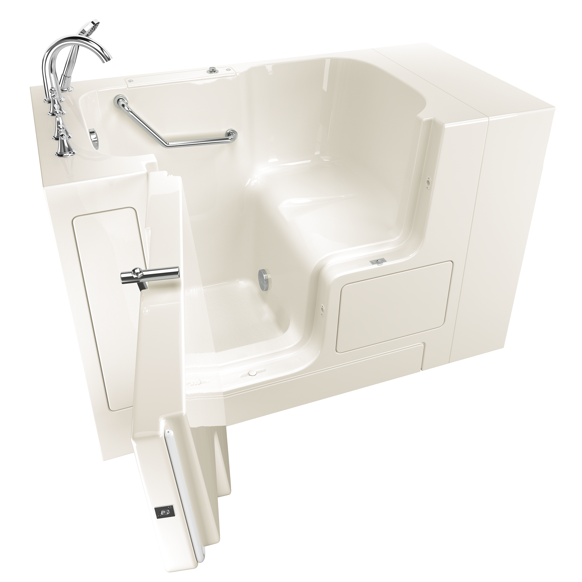 Gelcoat Value Series 32 x 52 -Inch Walk-in Tub With Soaker System - Left-Hand Drain With Faucet