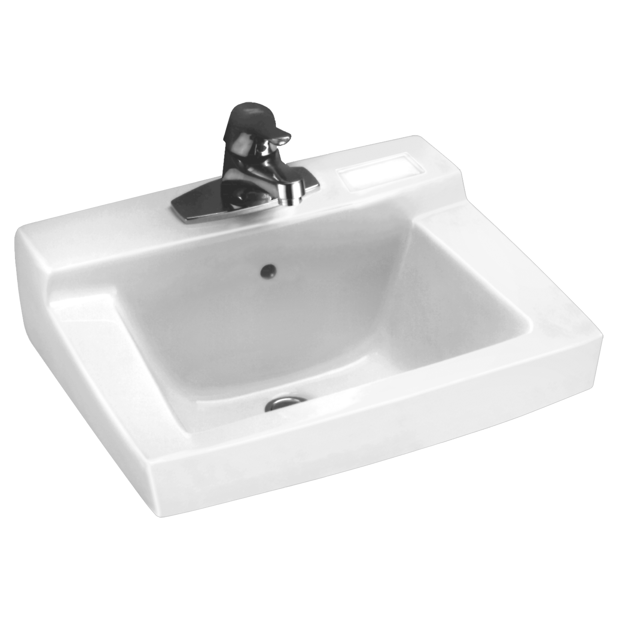 Declyn™ Wall-Hung Sink Less Overflow with 4-Inch Centerset, for Concealed Arms