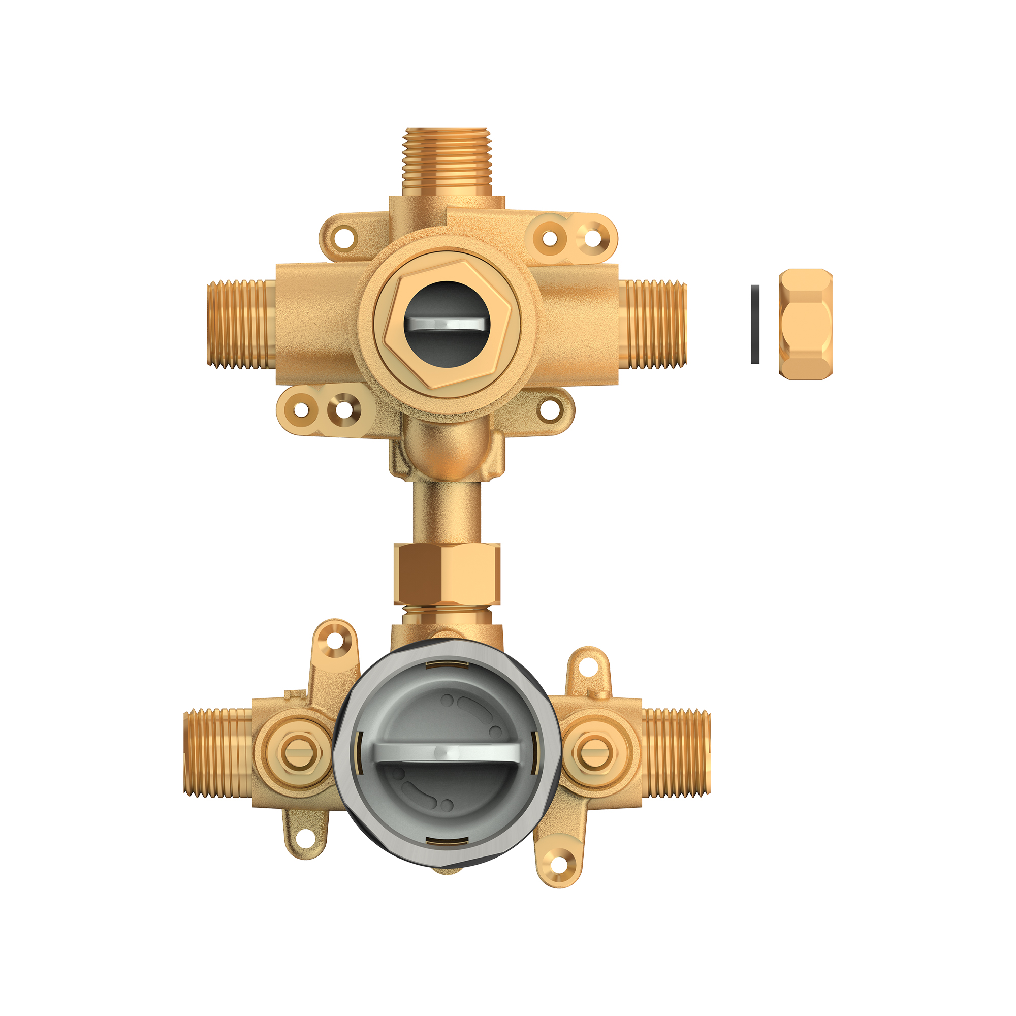 Flash® Pressure Balance Valve Rough In With Integrated Diverter