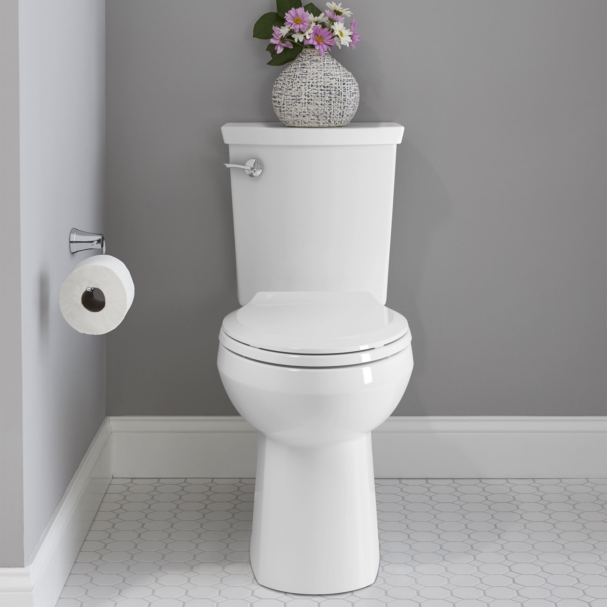 H2Optimum™ Two-Piece 1.1 gpf/4.2 Lpf Chair Height Elongated Toilet Less Seat