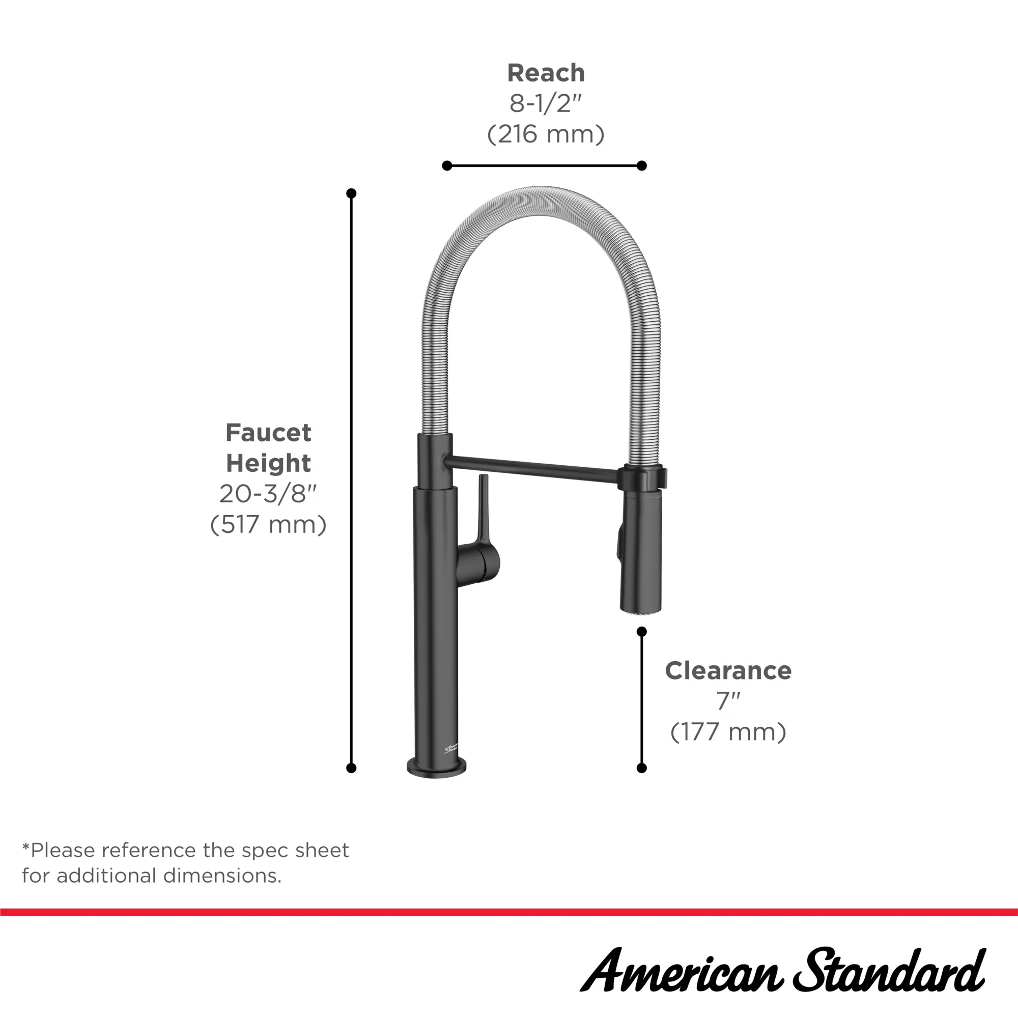 Studio® S Semi-Pro Pull-Down Dual Spray Kitchen Faucet With Spring Spout