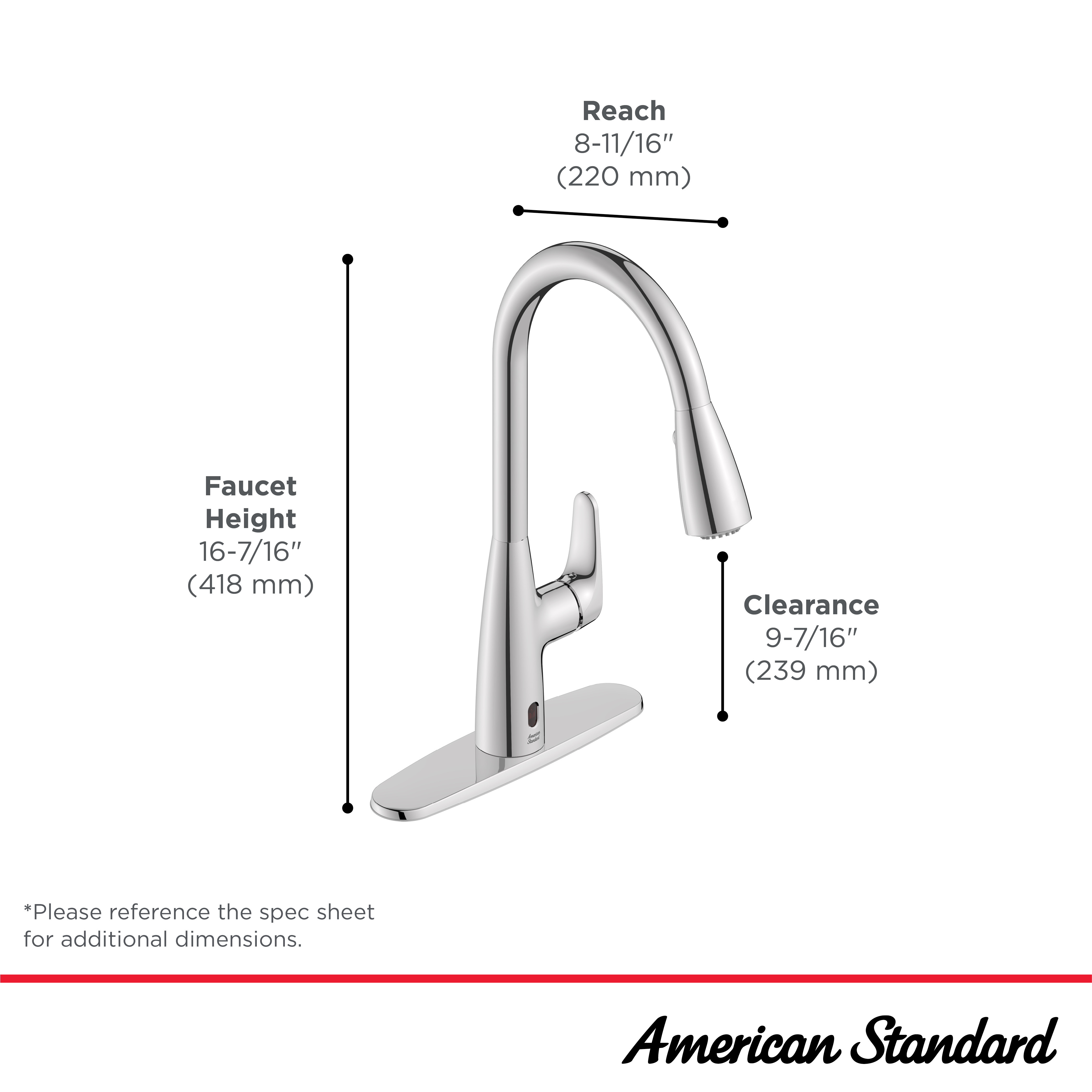 Colony™ PRO Touchless Single-Handle Pull-Down Dual Spray Kitchen Faucet 1.5 gpm/5.7 L/min