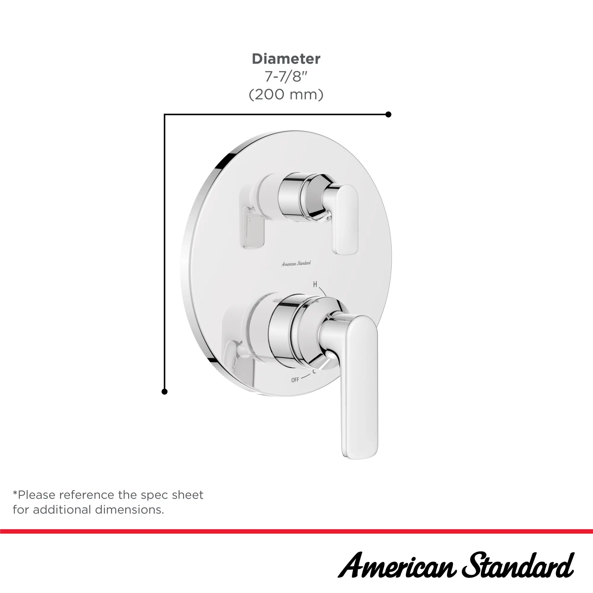 Aspirations® 2 or 3 Way Shower Diverter Trim with Discrete Cartridge