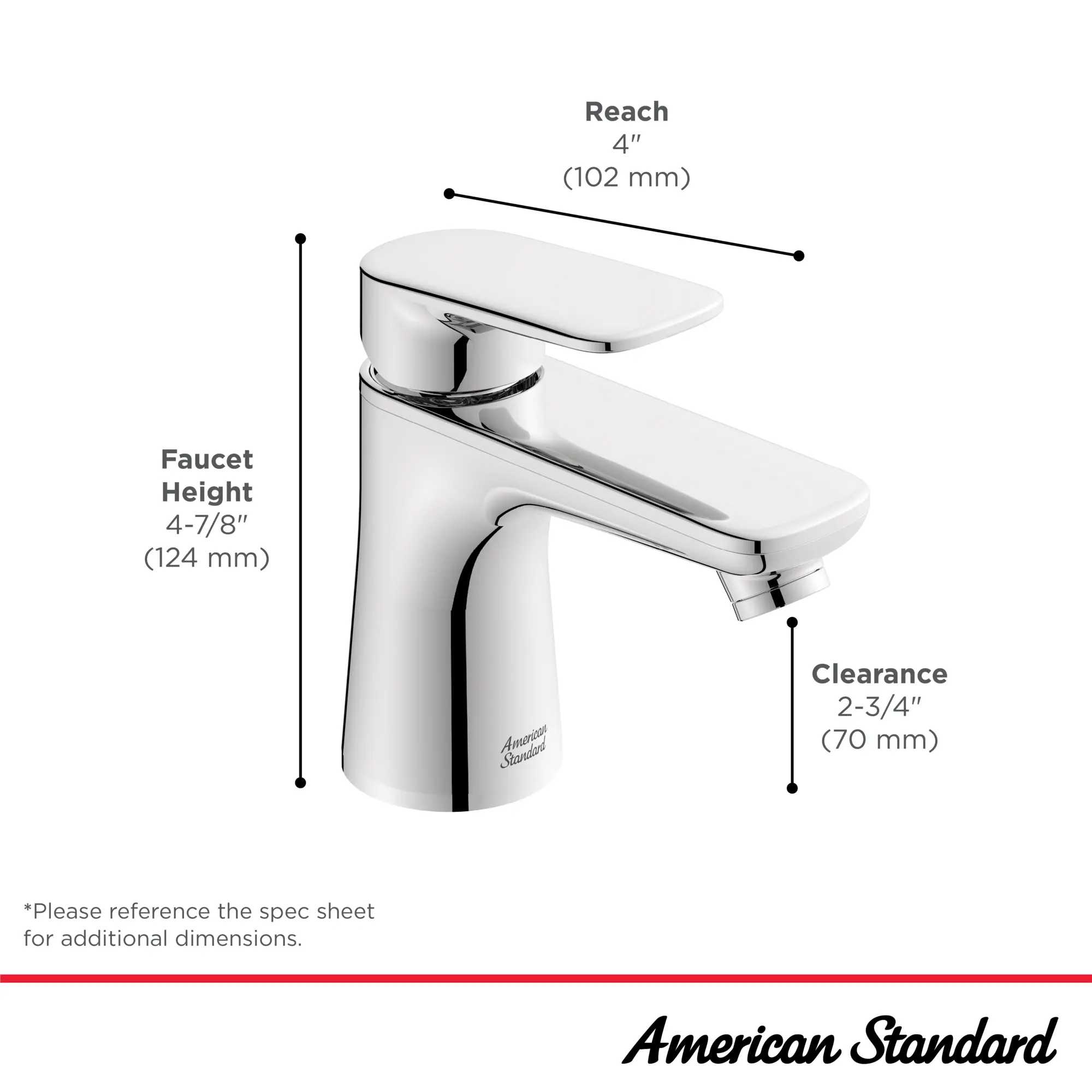 Aspirations® Single-Handle Petite Bathroom Faucet 1.2 gpm/ 4.5 L/min With Lever Handle