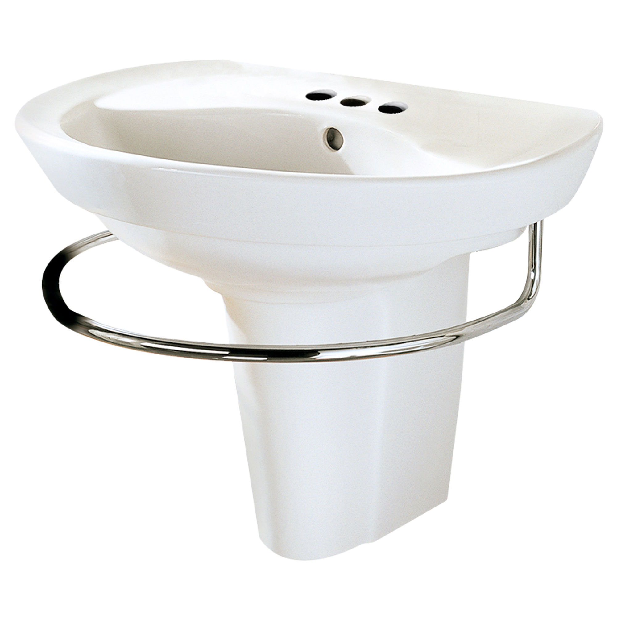 Ravenna® 4-Inch Centerset Wall-Hung Sink and Semi-Pedestal Leg Combination
