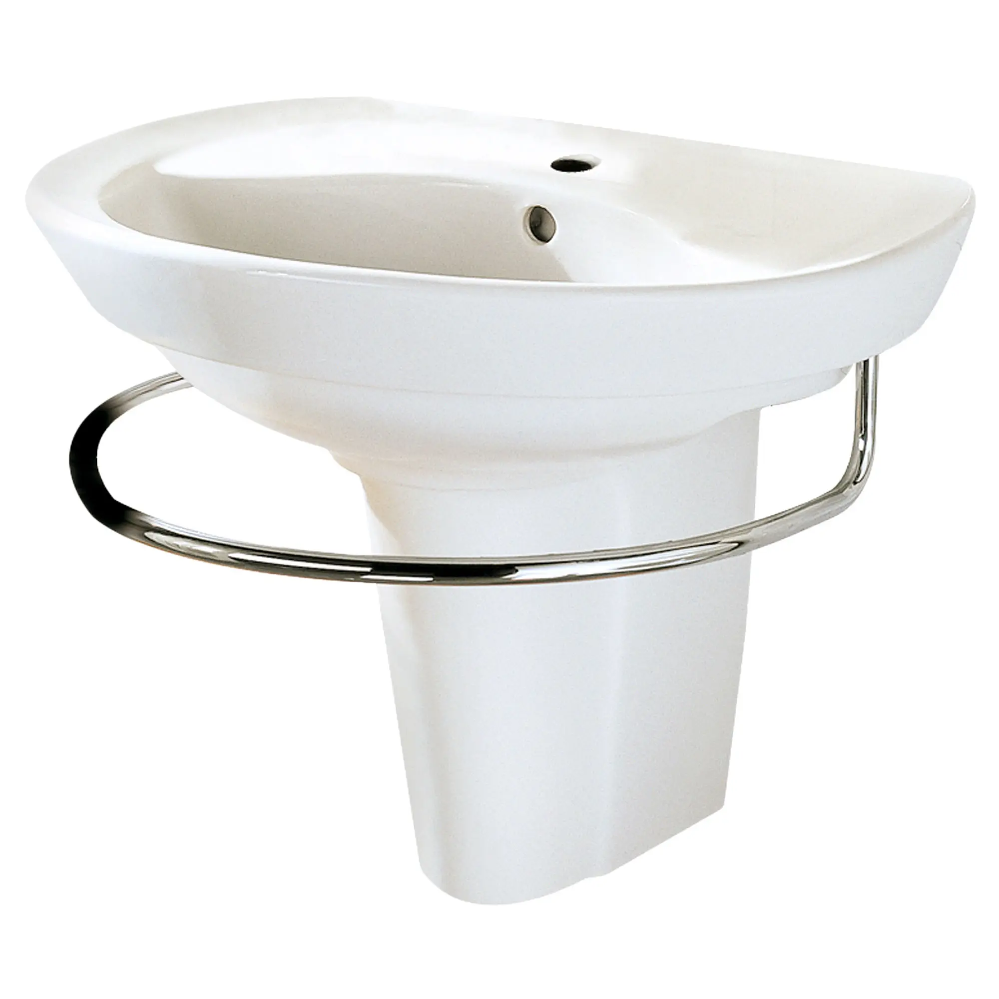 Ravenna® Center Hole Only Wall-Hung Sink and Semi-Pedestal Leg Combination