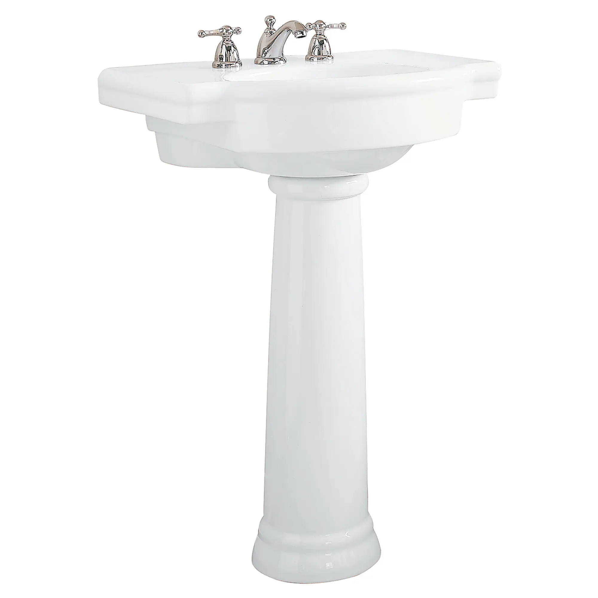 Retrospect® 8-Inch Widespread Pedestal Sink Top and Leg Combination