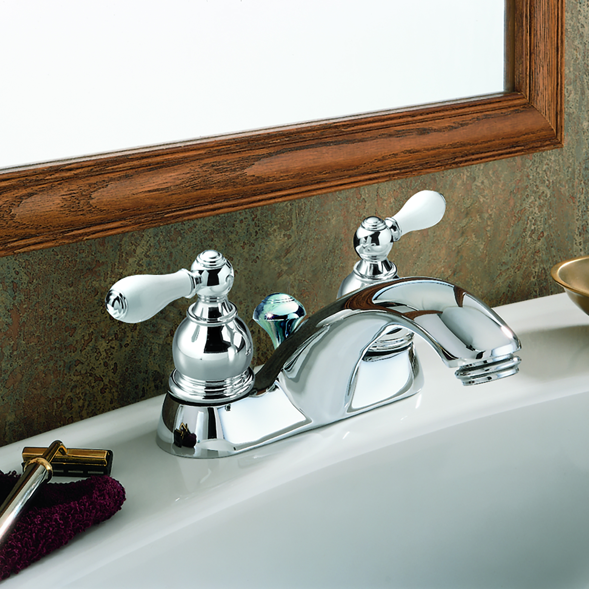 Hampton 2-Handle 4 Inch Centerset Bathroom Faucet
