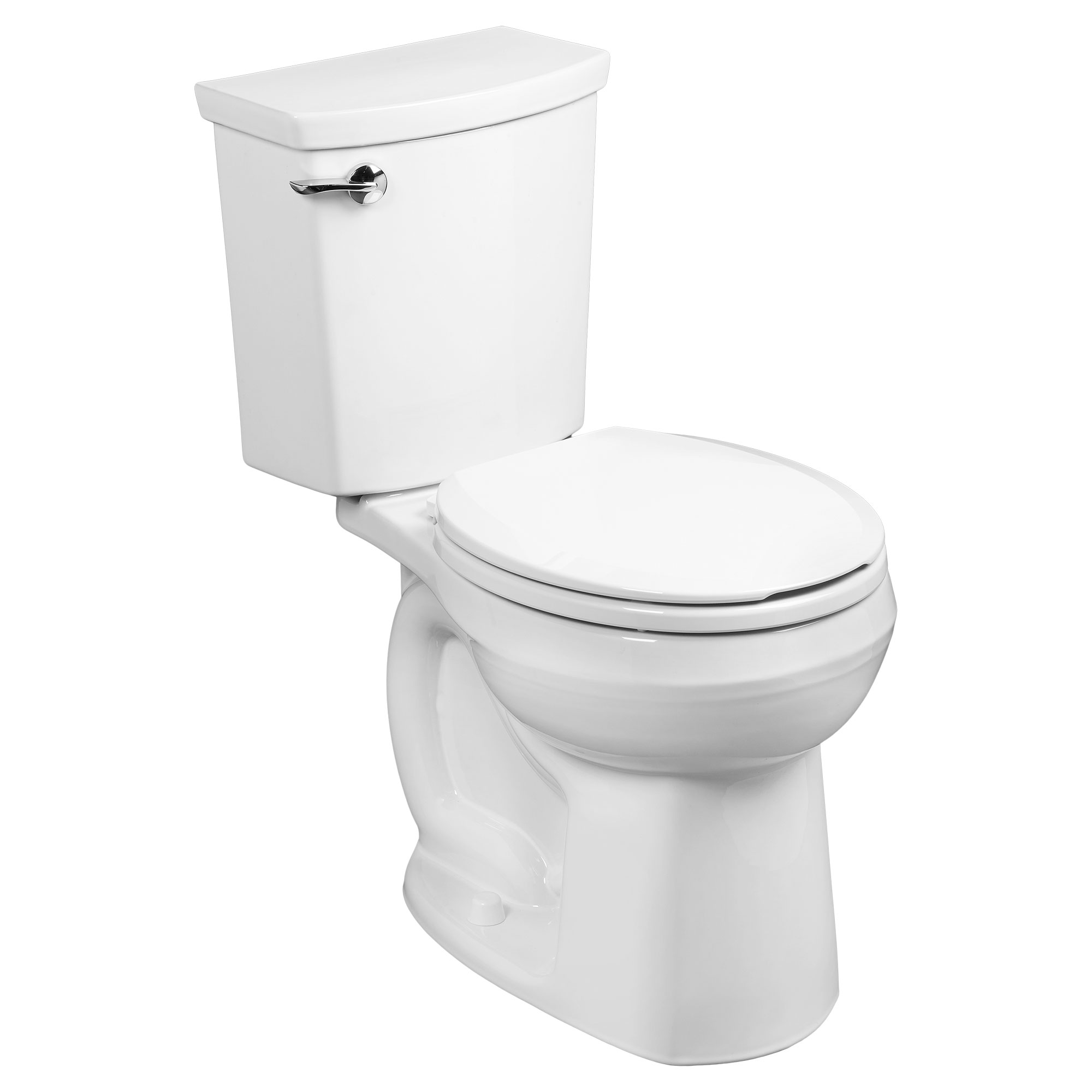 Toilette H2Optimum, 2 pièces, 1,1 gpc/4,2 lpc, à cuvette au devant rond à hauteur régulière, sans siège