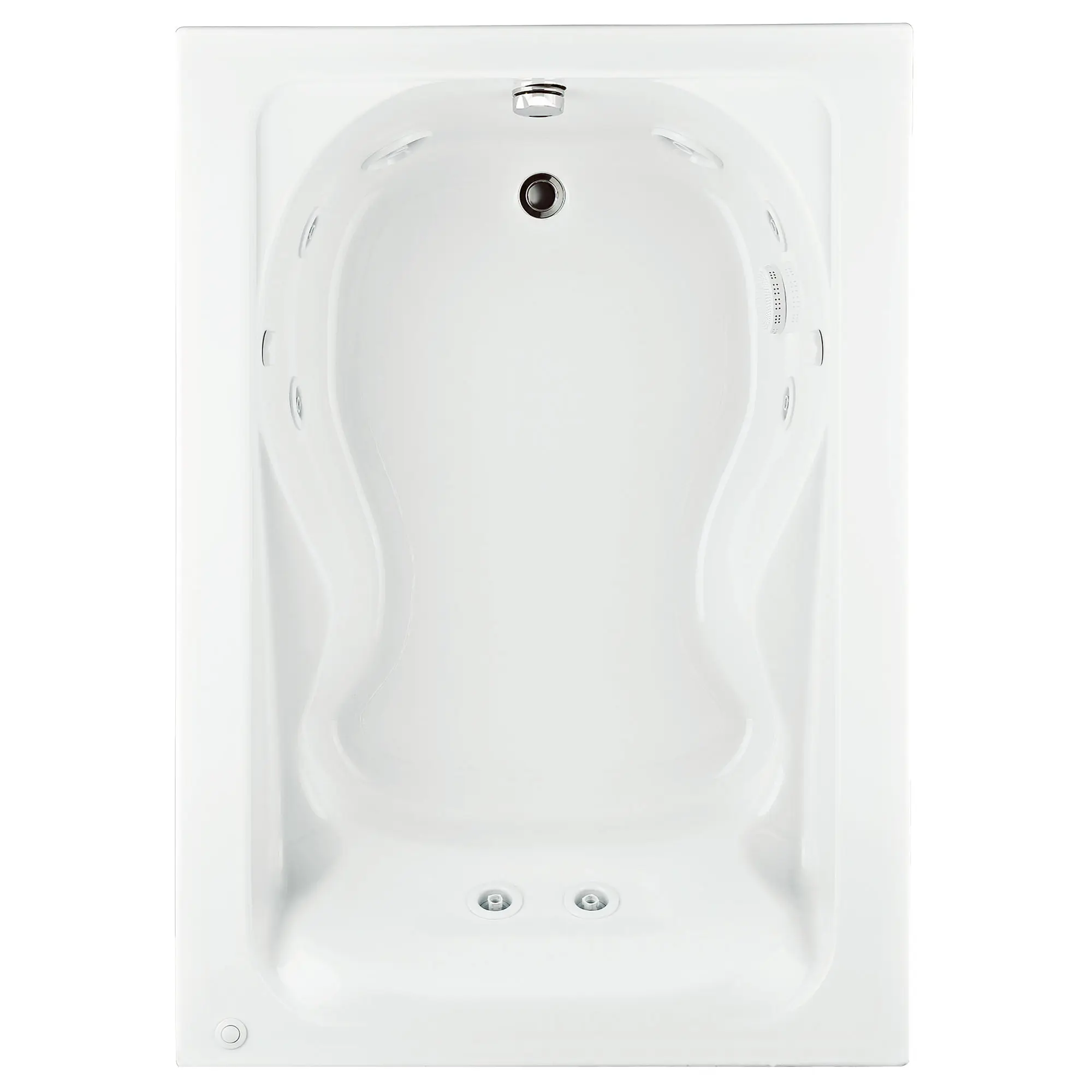 Cadet 60 in. x 42 in. Reversible Drain EverClean Whirlpool Tub in White Cadet 60 in. x 42 in. Reversible Drain EverClean Whirlpool Tub in White