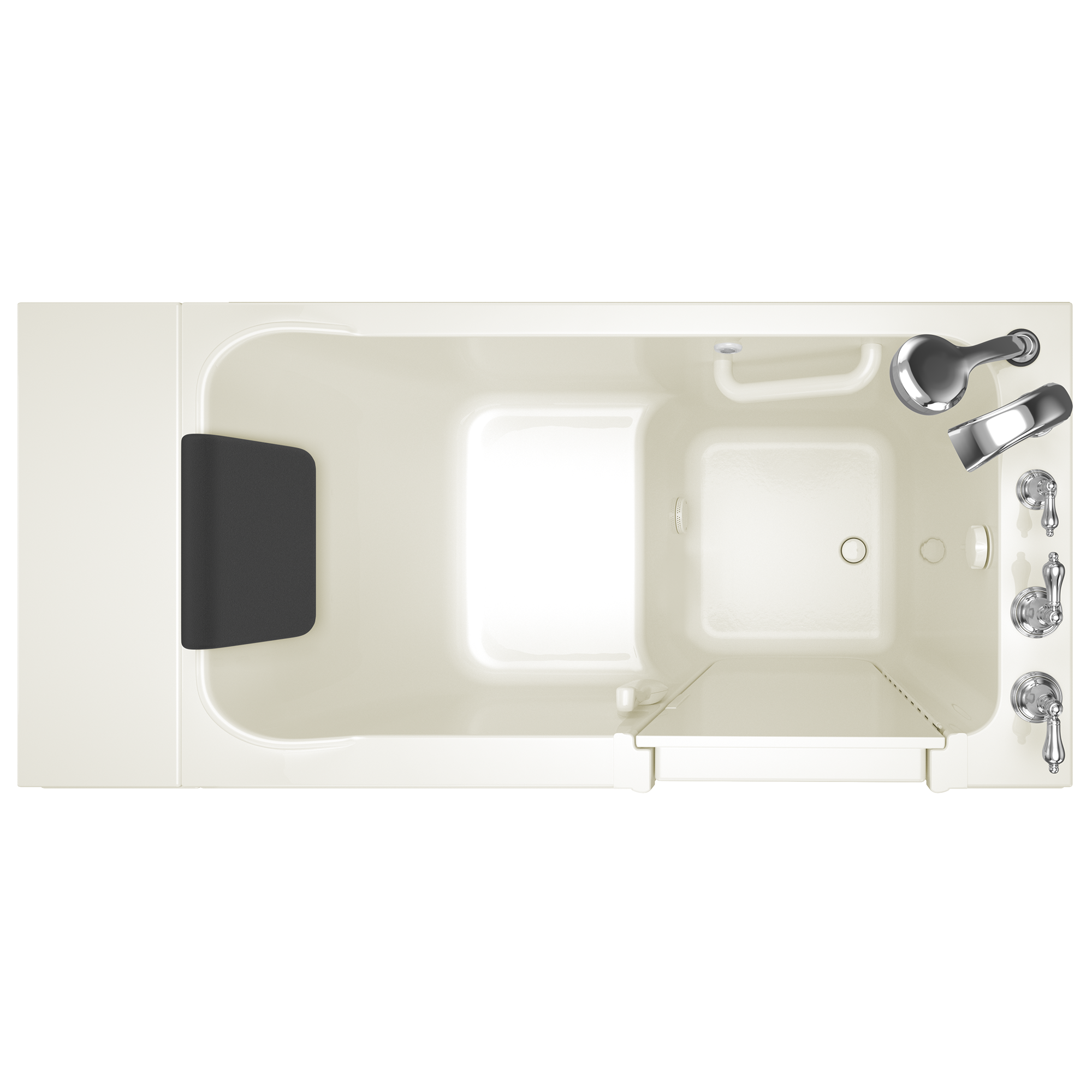 Acrylic Luxury Series 28 x 48-Inch Walk-in Tub With Soaker System - Right-Hand Drain With Faucet