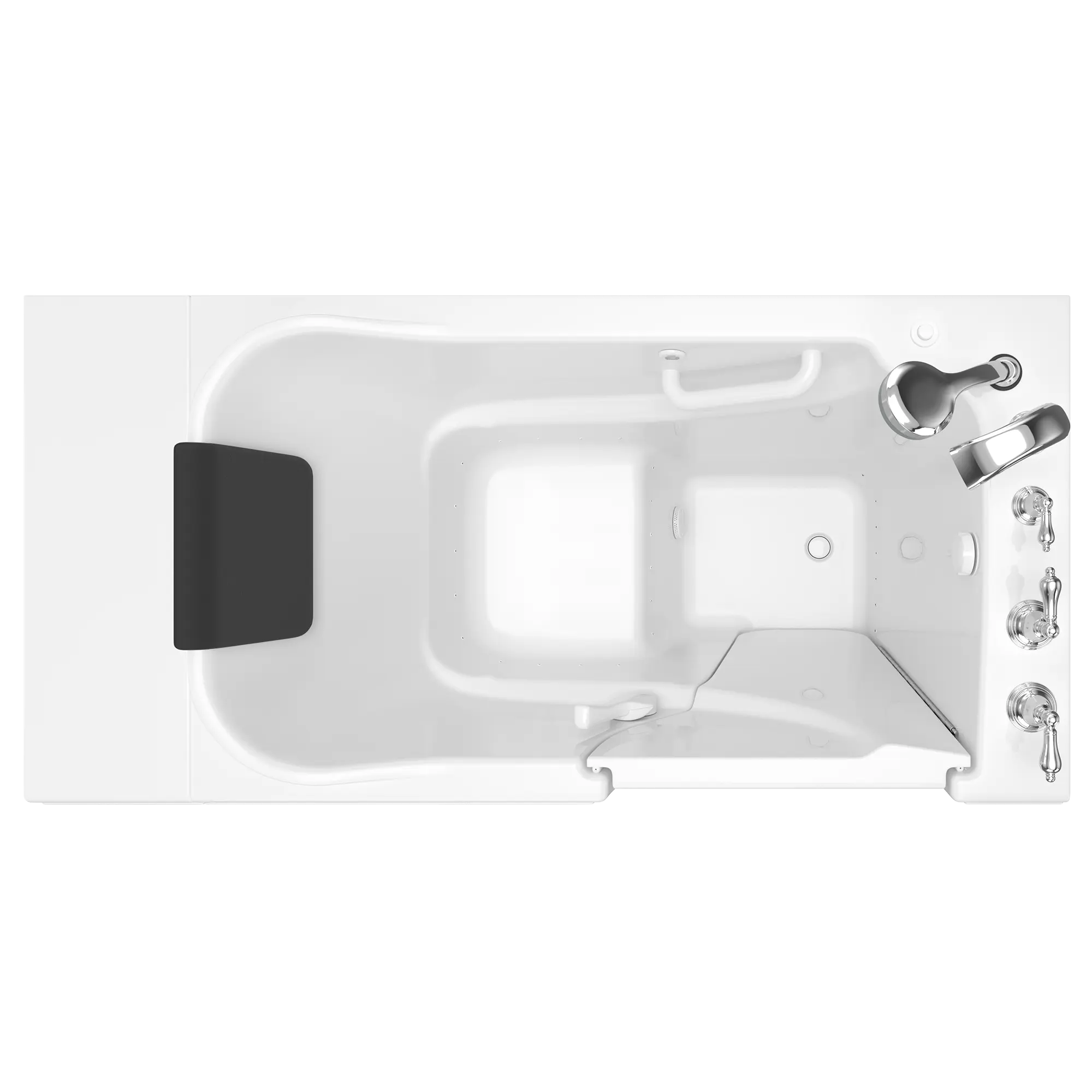 Gelcoat Premium Series 52 in. Right Hand Walk-In Air Bathtub in White Gelcoat Premium Series 52 in. Right Hand Walk-In Air Bathtub in White