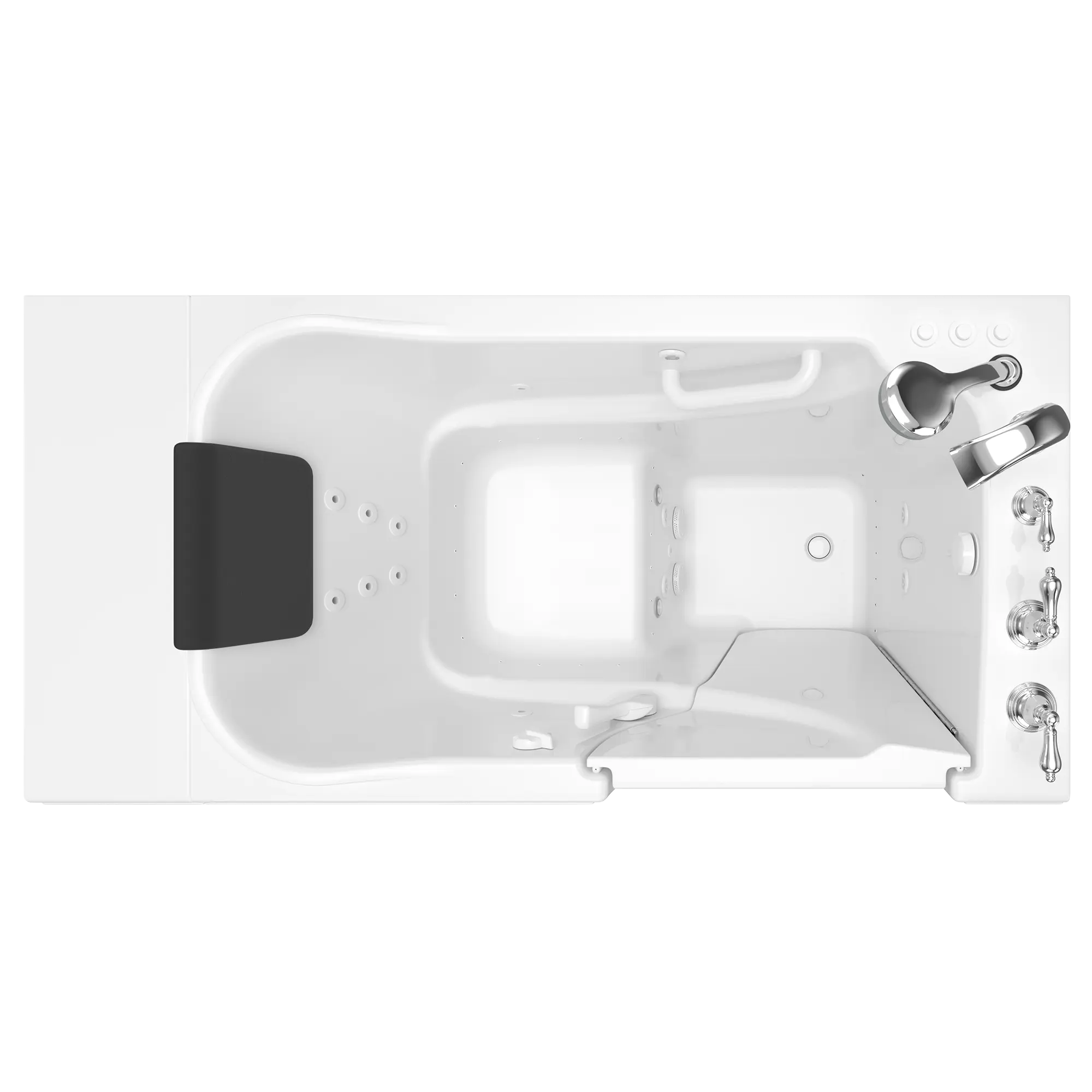 Gelcoat Premium 52 in. Right Hand Walk-In Whirlpool Bathtub in White Gelcoat Premium 52 in. Right Hand Walk-In Whirlpool Bathtub in White