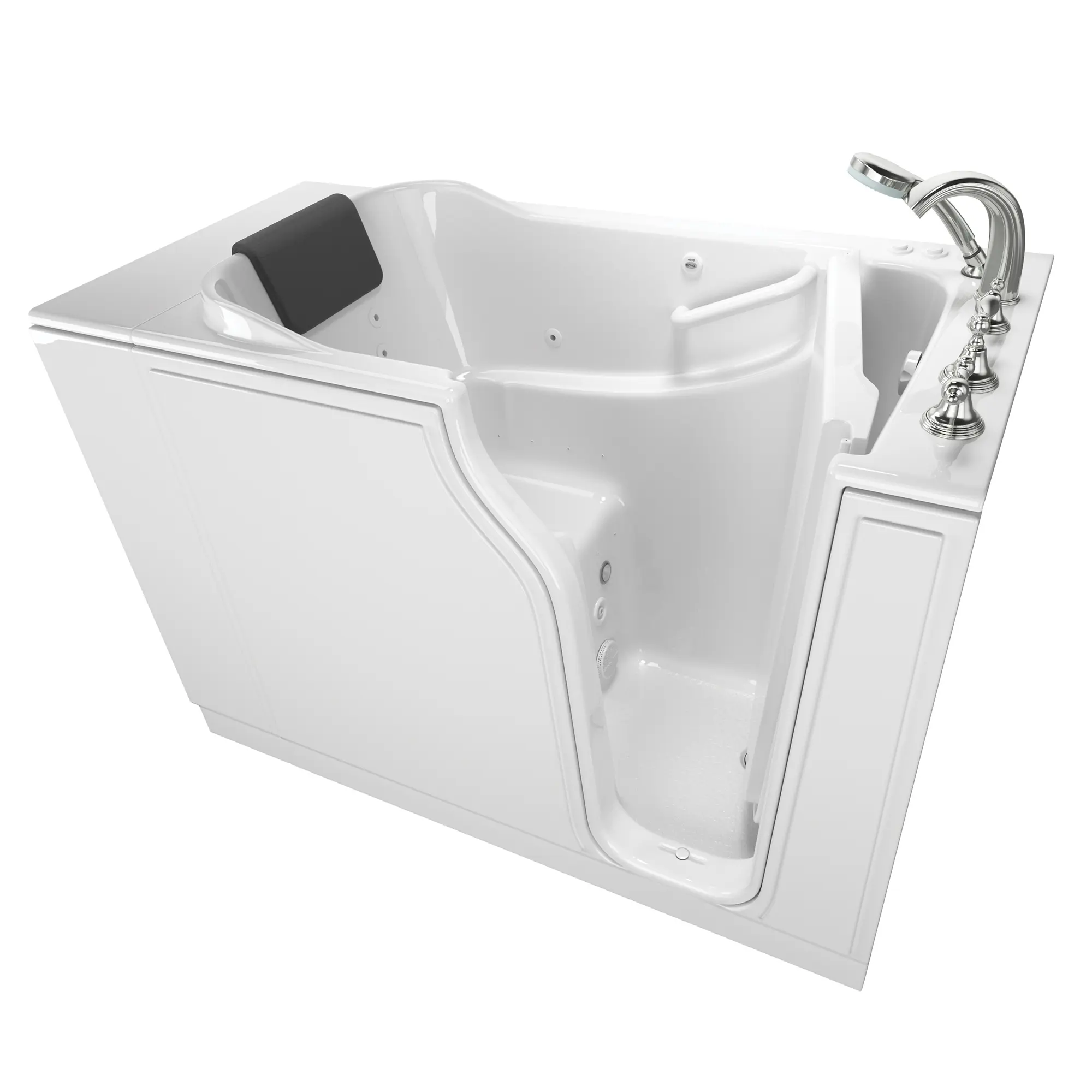 Gelcoat Premium 52 in. Right Hand Walk-In Whirlpool Bathtub in White Gelcoat Premium 52 in. Right Hand Walk-In Whirlpool Bathtub in White