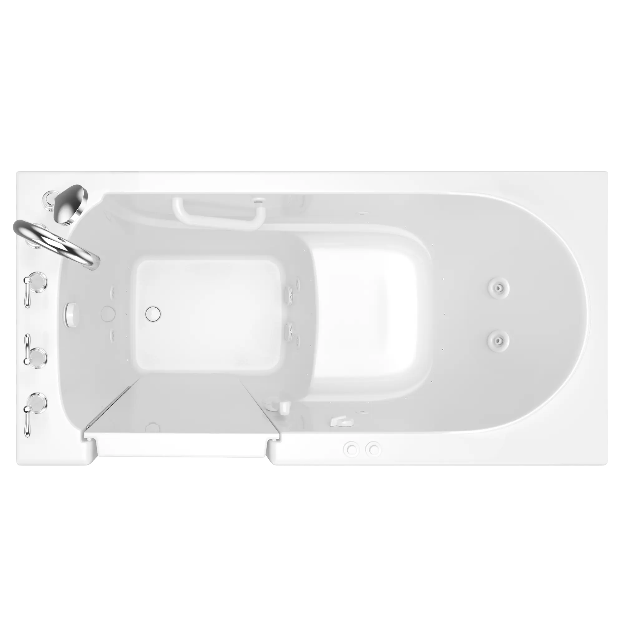Value Series 60 in. Left Hand Walk-In Air Bath Bathtub in White Value Series 60 in. Left Hand Walk-In Air Bath Bathtub in White