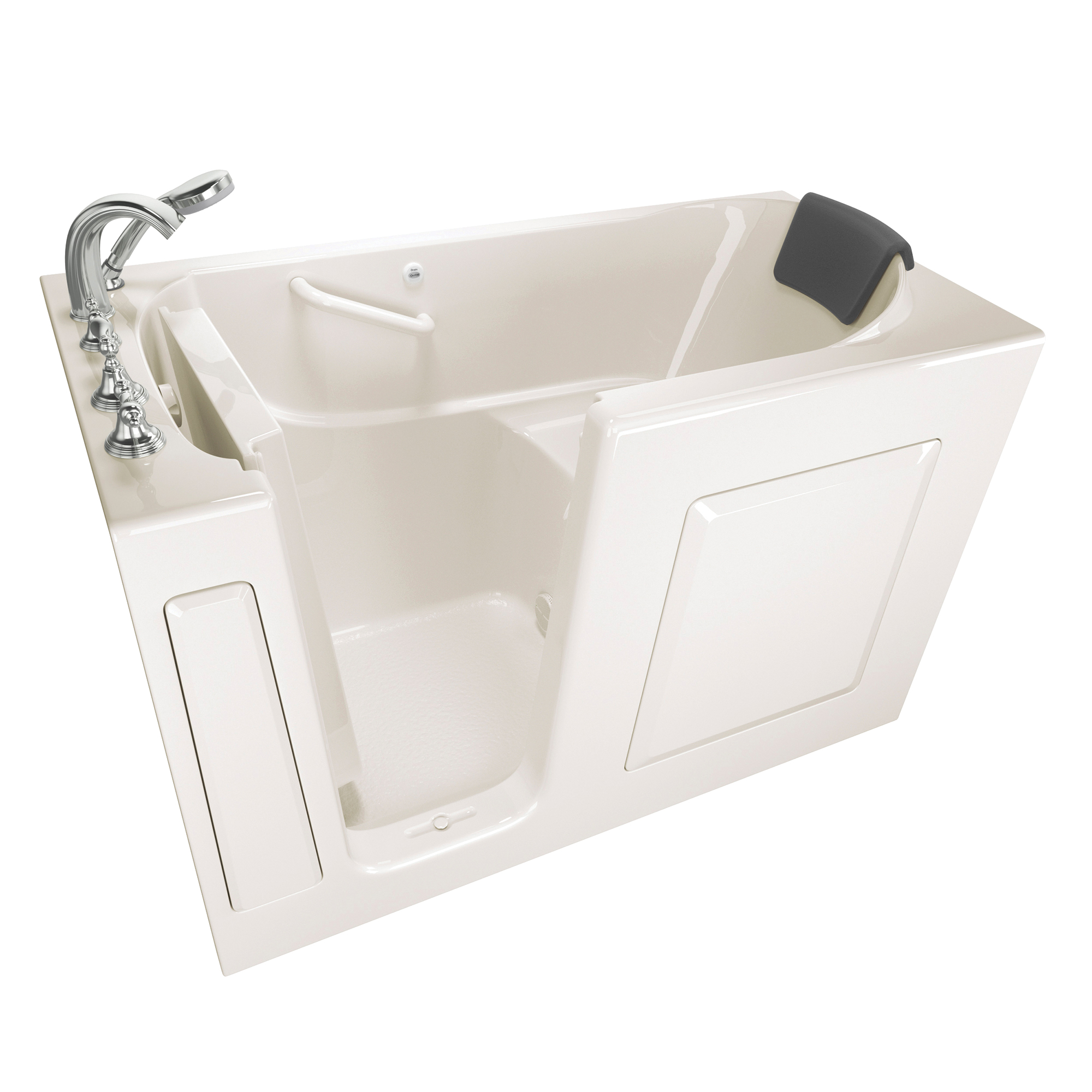Gelcoat Premium Series 30 x 60 -Inch Walk-in Tub With Soaker System - Left-Hand Drain With Faucet