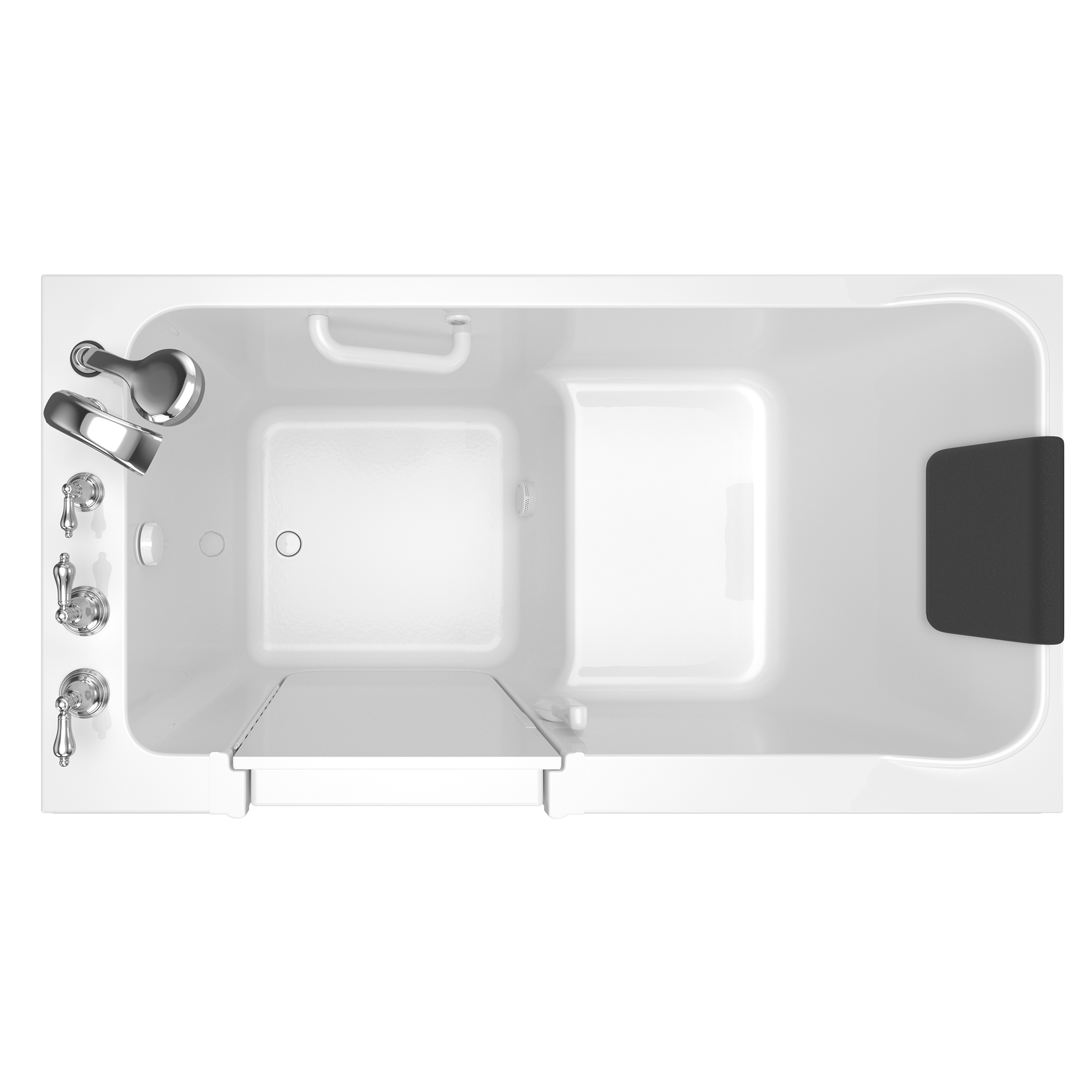 Acrylic Luxury Series 32 x 60 -Inch Walk-in Tub With Soaker System - Left-Hand Drain With Faucet