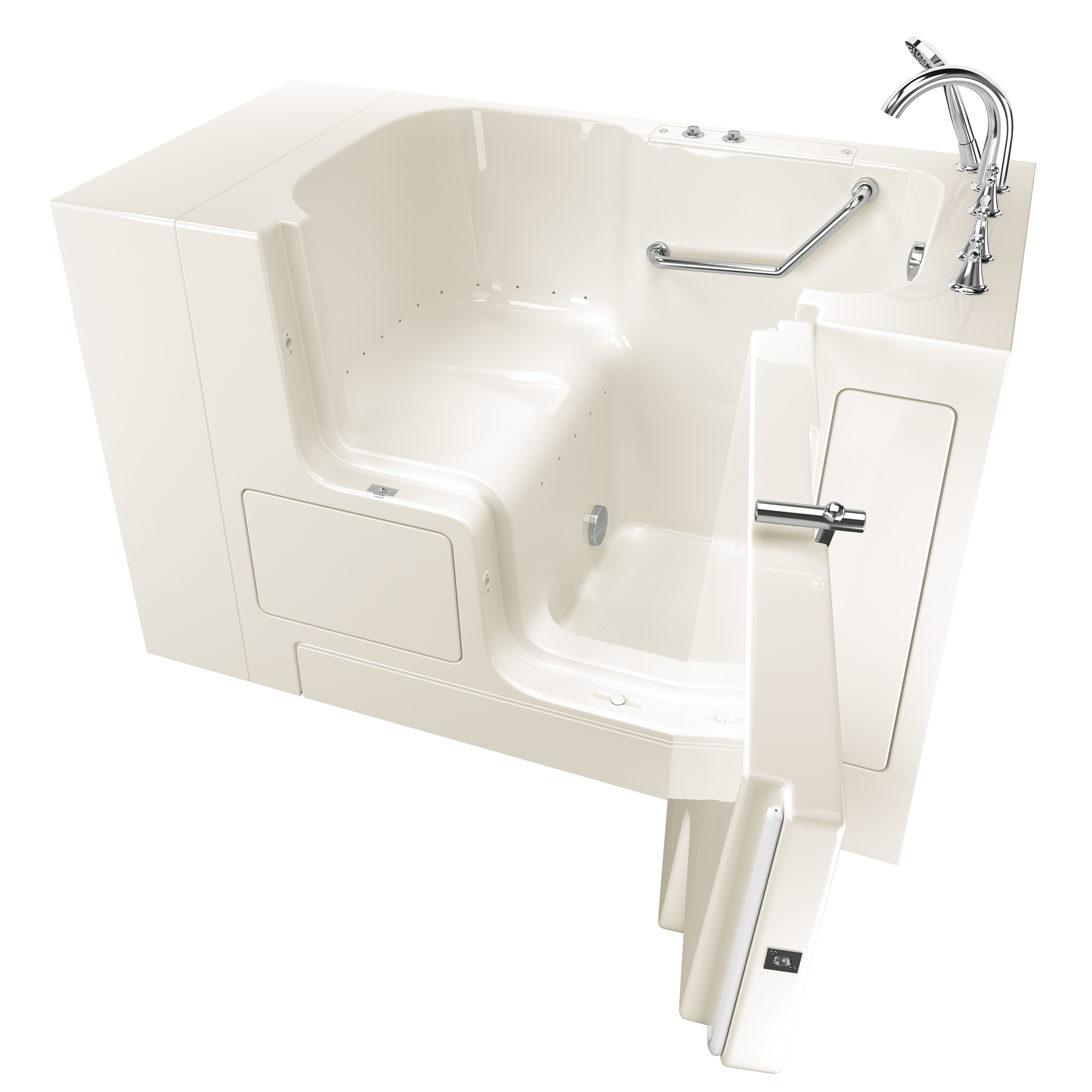 Gelcoat Value Series 32 x 52 -Inch Walk-in Tub With Air Spa System - Right-Hand Drain With Faucet