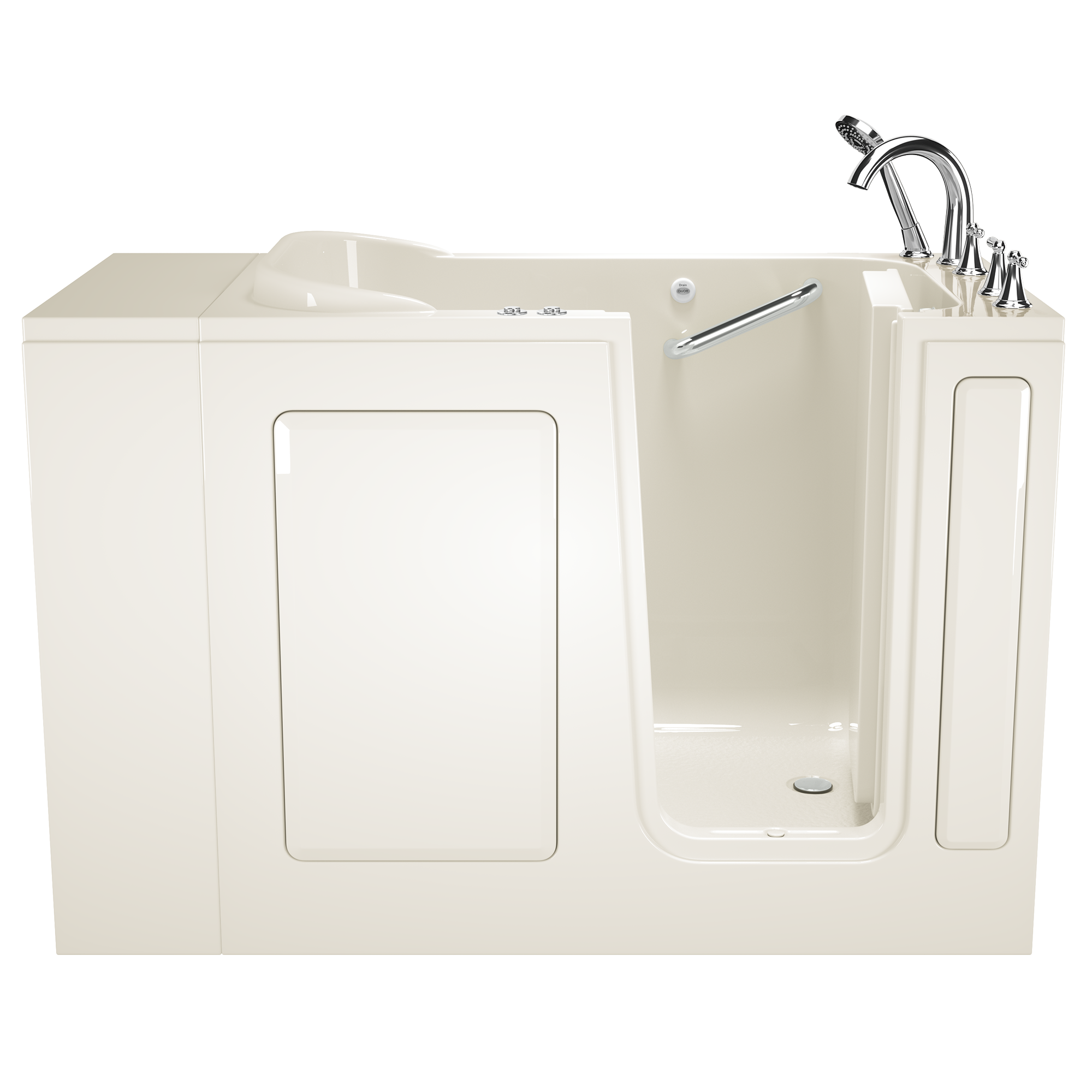 Gelcoat Value Series 28x48-Inch Walk-in Bathtub with Combination Air Spa and Whirlpool System  Right Hand Door and Drain