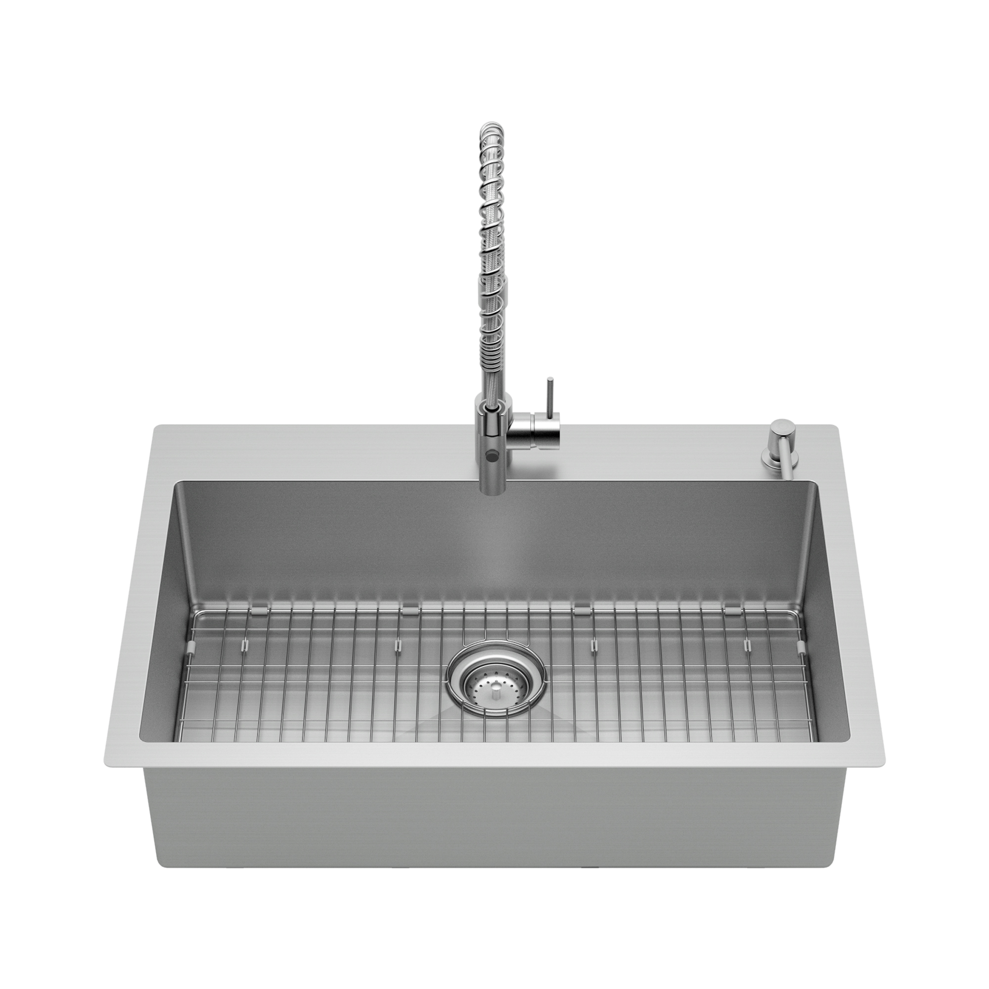 Stainless steel kitchen sink cabinet - SOFIA - LMC srl