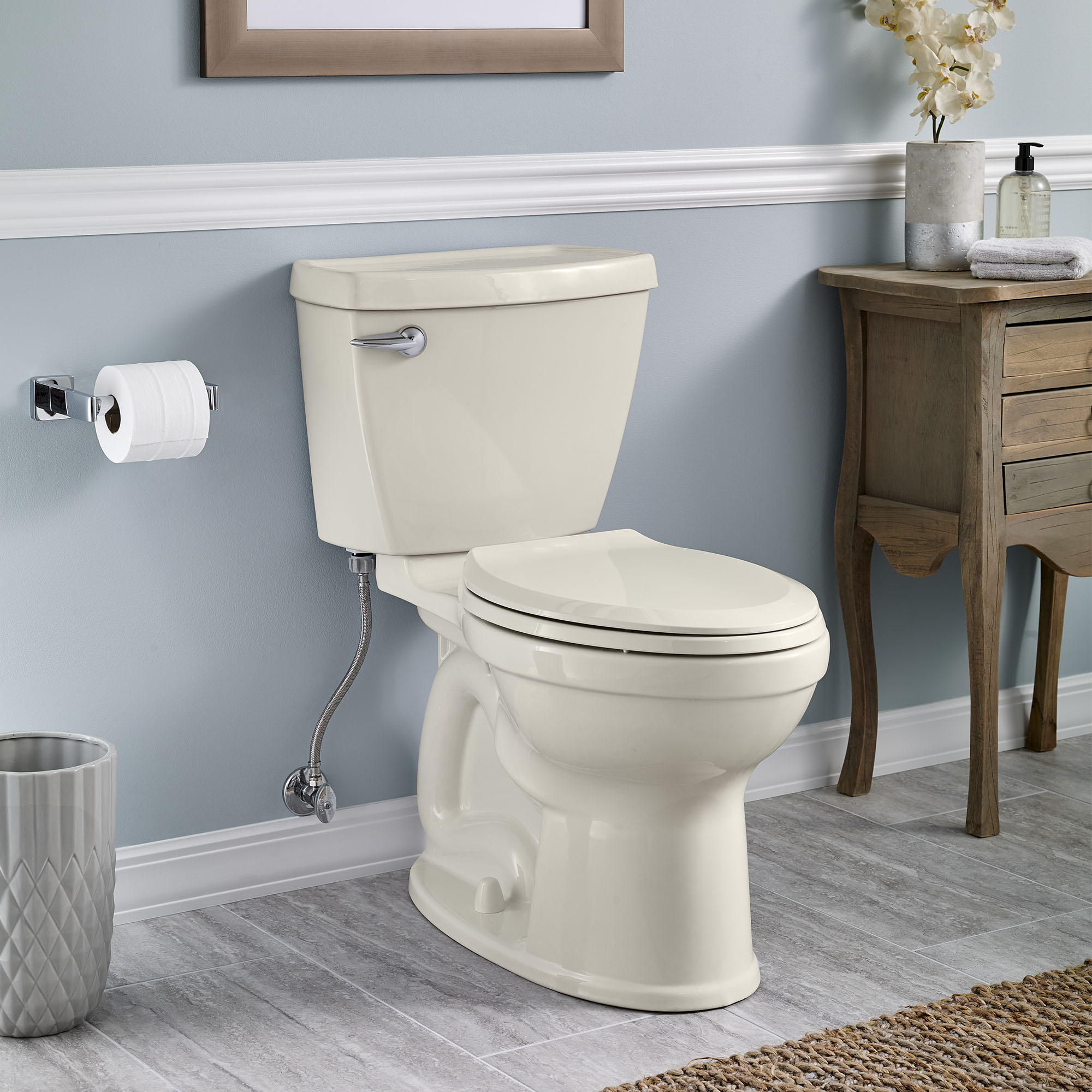 Champion 4 Two-Piece 1.28 gpf/4.8 Lpf Chair Height Elongated Toilet ...