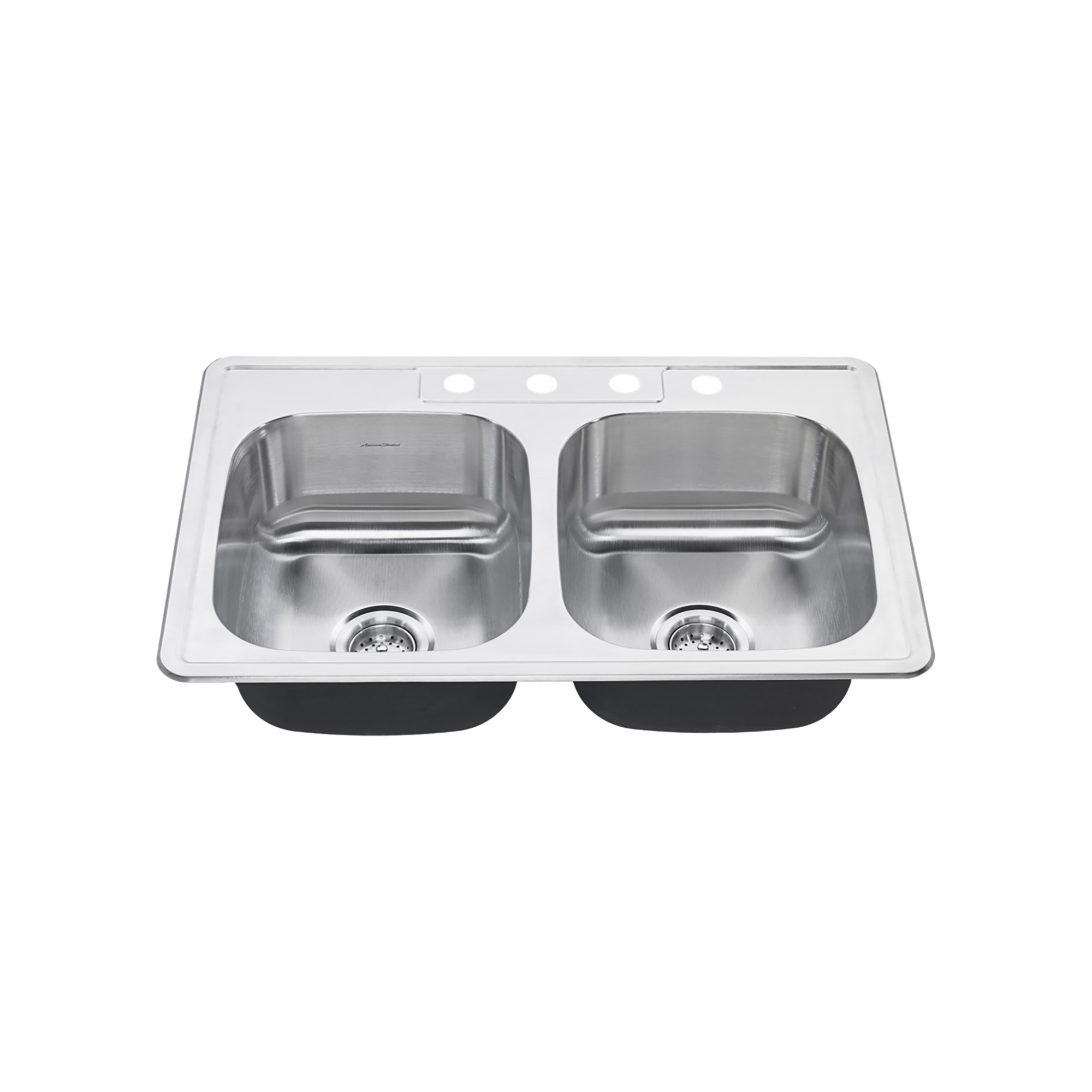 Colony™ 33 x 22-Inch Stainless Steel 4-Hole Top Mount Double-Bowl ADA Kitchen Sink