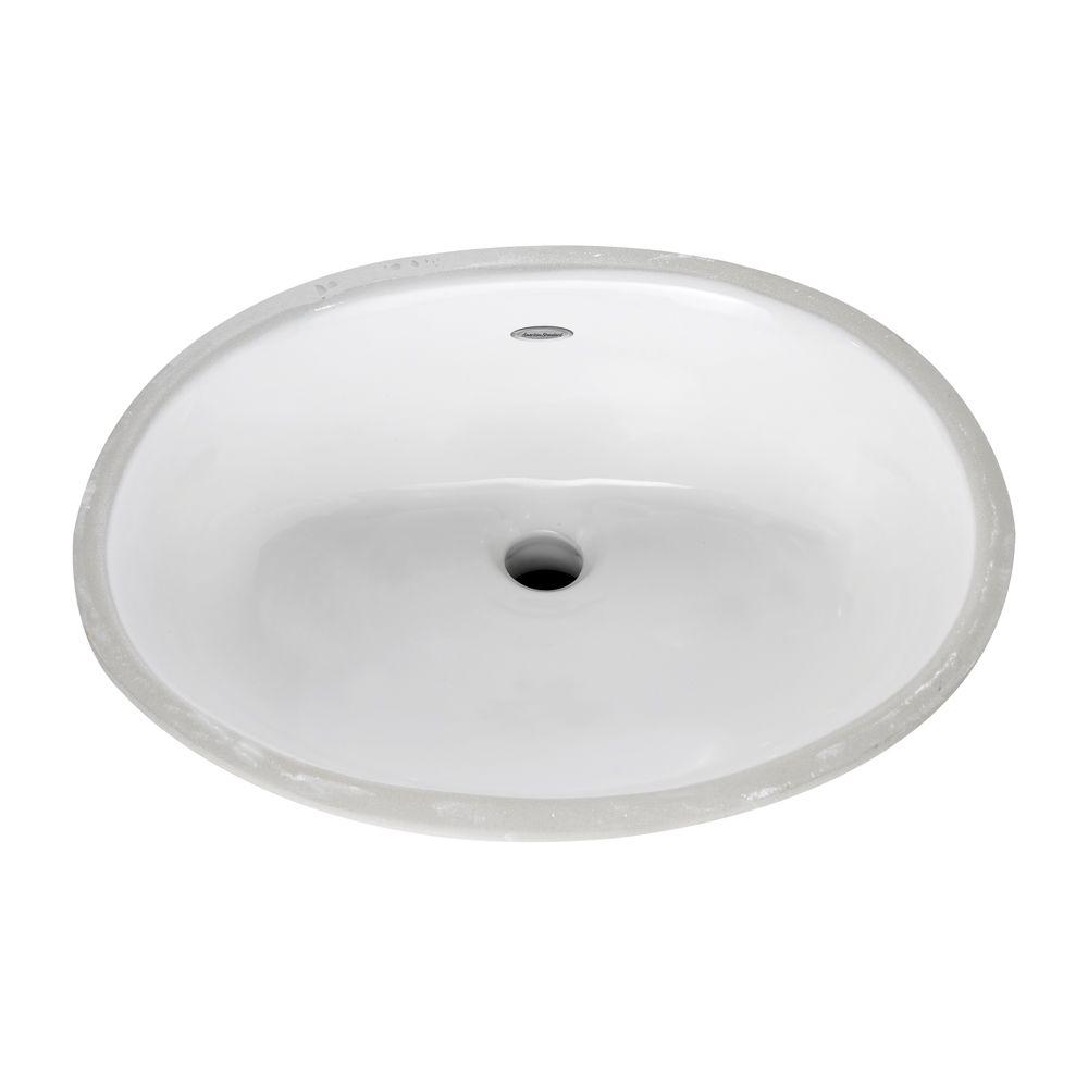 Ovalyn Medium Under Counter Sink With Glazed Underside
