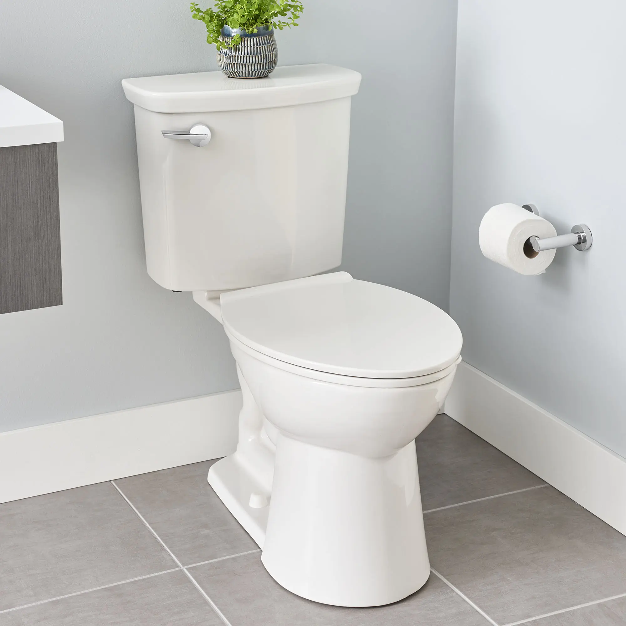 VorMax® Two-Piece 1.0 gpf/3.8 Lpf Chair Height Elongated Toilet Less Seat