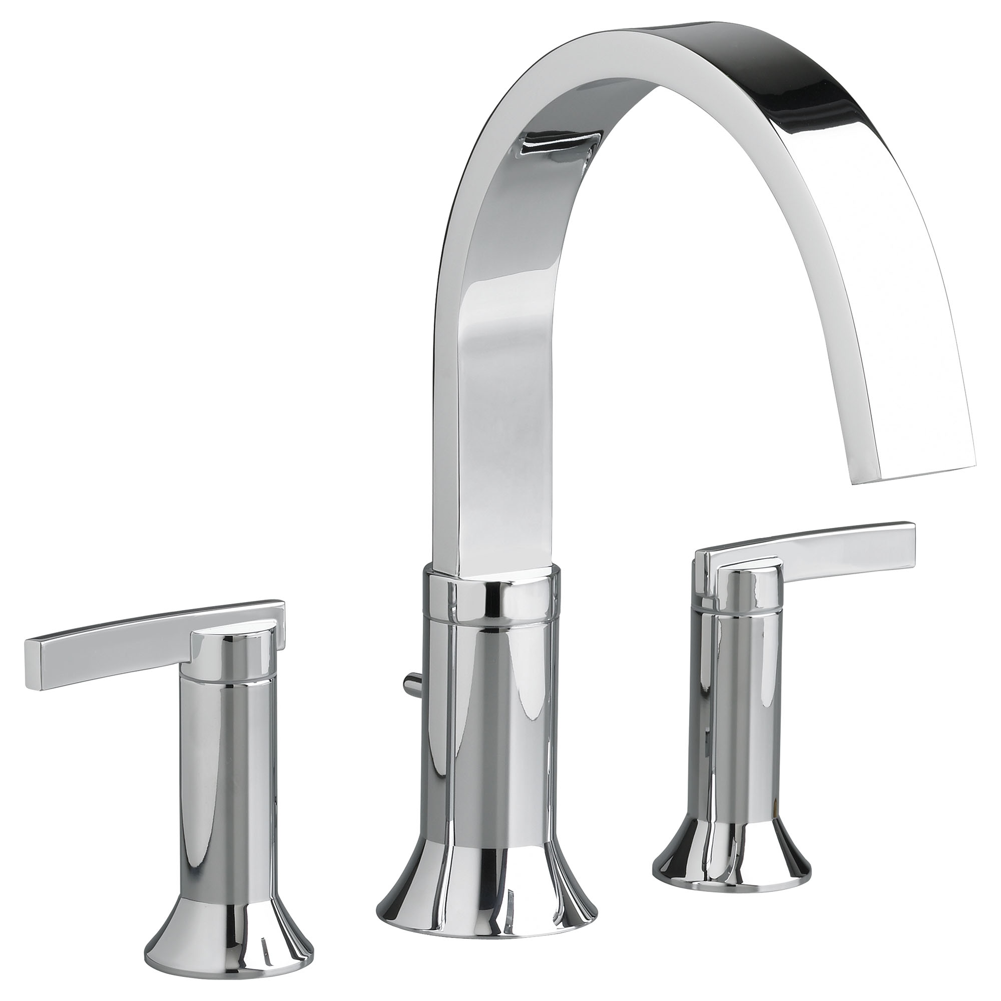 Berwick Deck-Mount Bathtub Faucet for Flash Rough-in Valve with Lever Handles