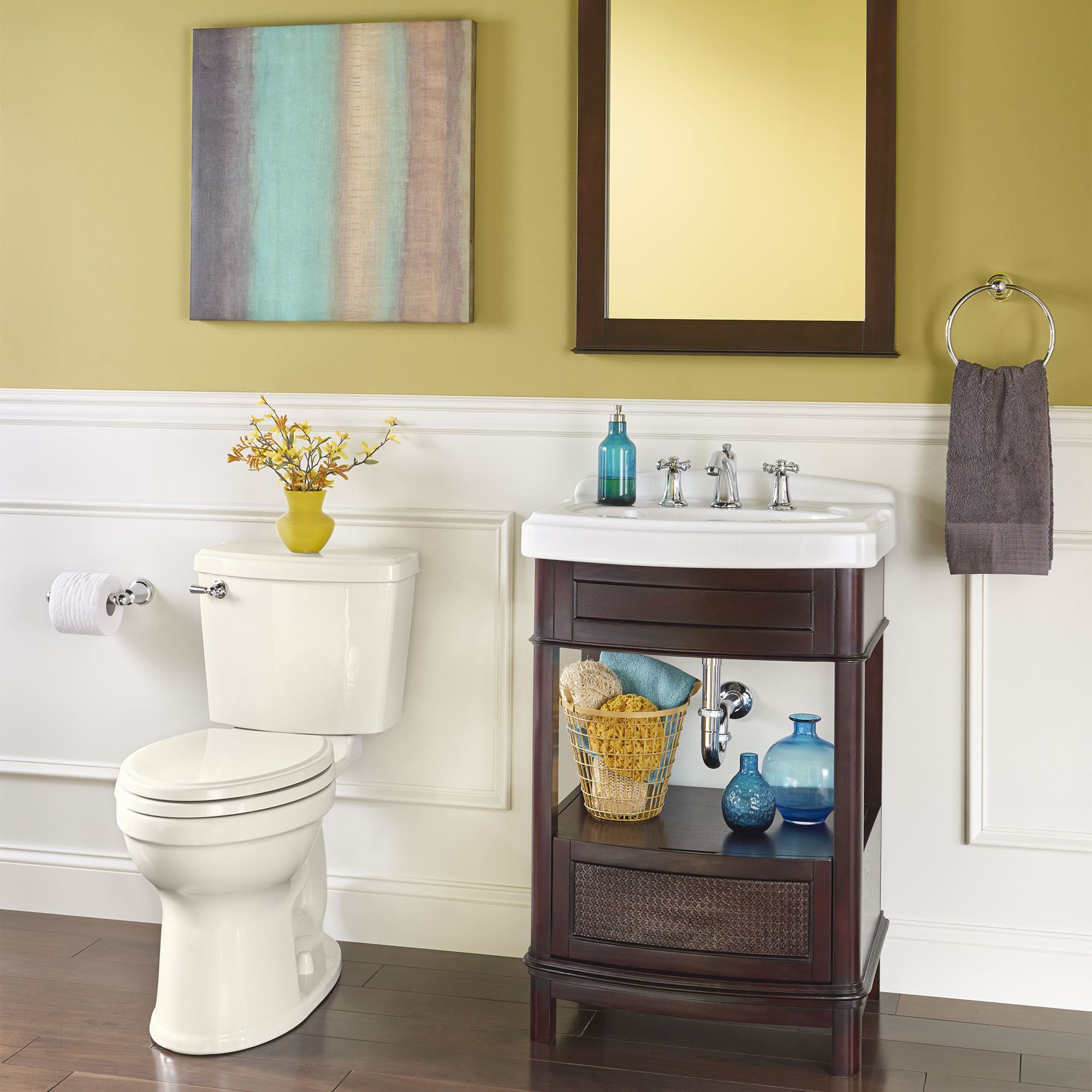 Portsmouth™ Champion™ PRO Two-Piece 1.28 gpf/4.8 Lpf Chair Height Elongated Toilet Less Seat