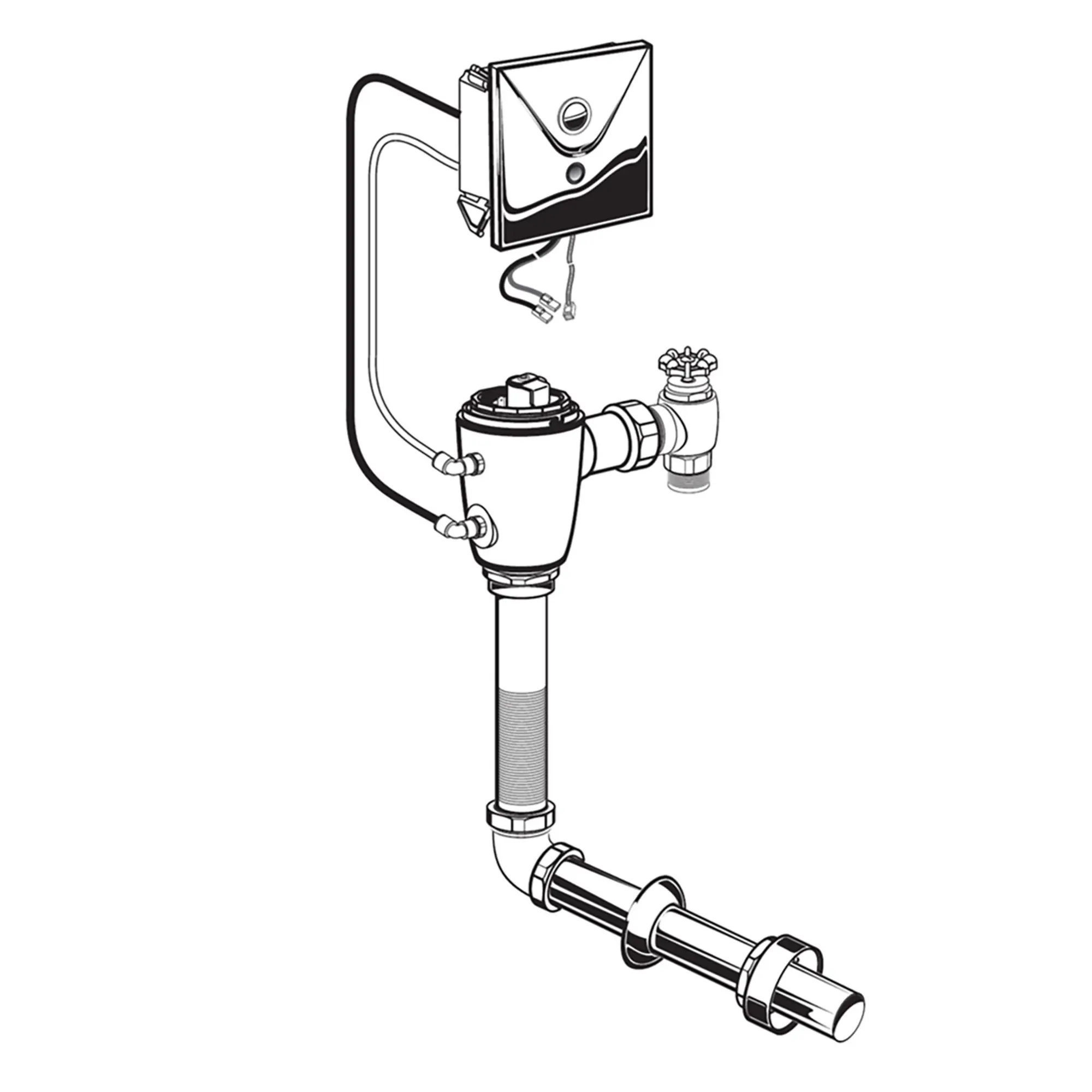 Ultima® Selectronic® - Robinet de chasse dissimulé, modèle de base, de type à piston, 1,1 gpc/4,2 lpc