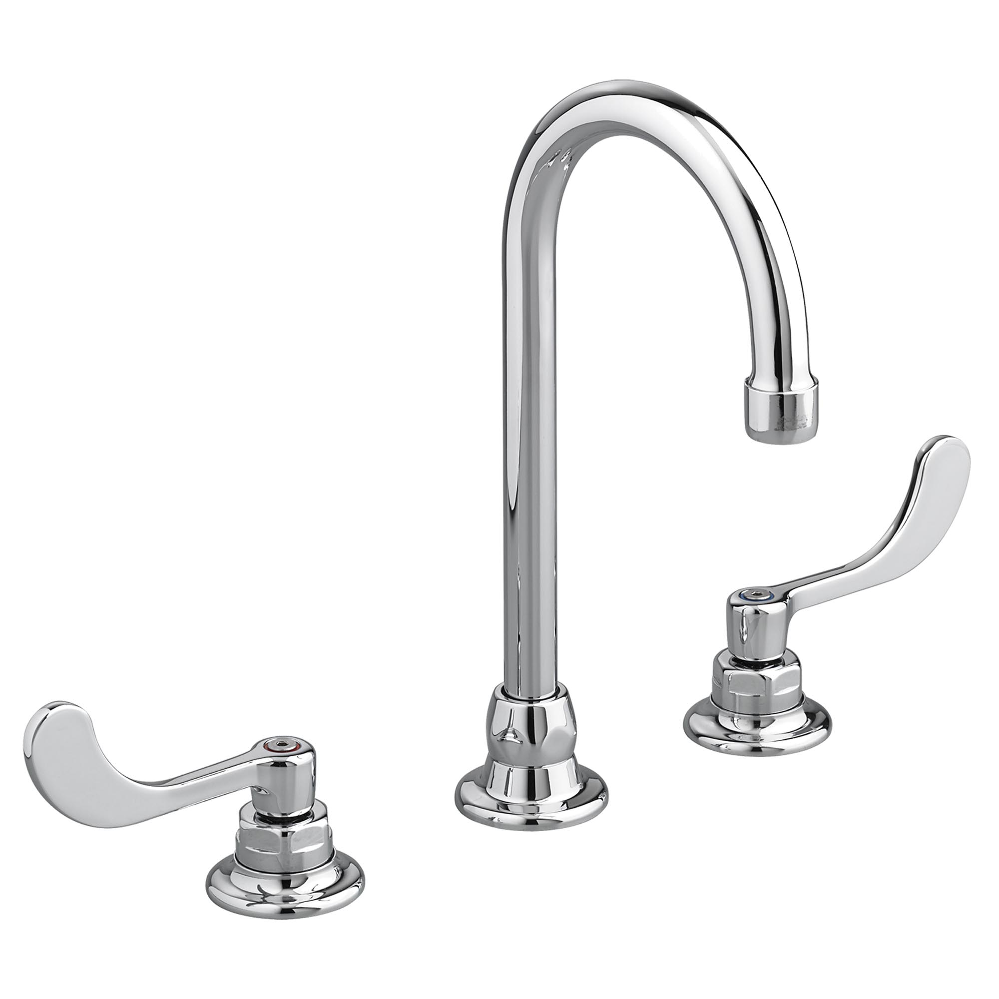 Monterrey™ 8-Inch Widespread Gooseneck Faucet With Wrist Blade Handles 1.5 gpm/5.7 Lpm With Limited Swivel