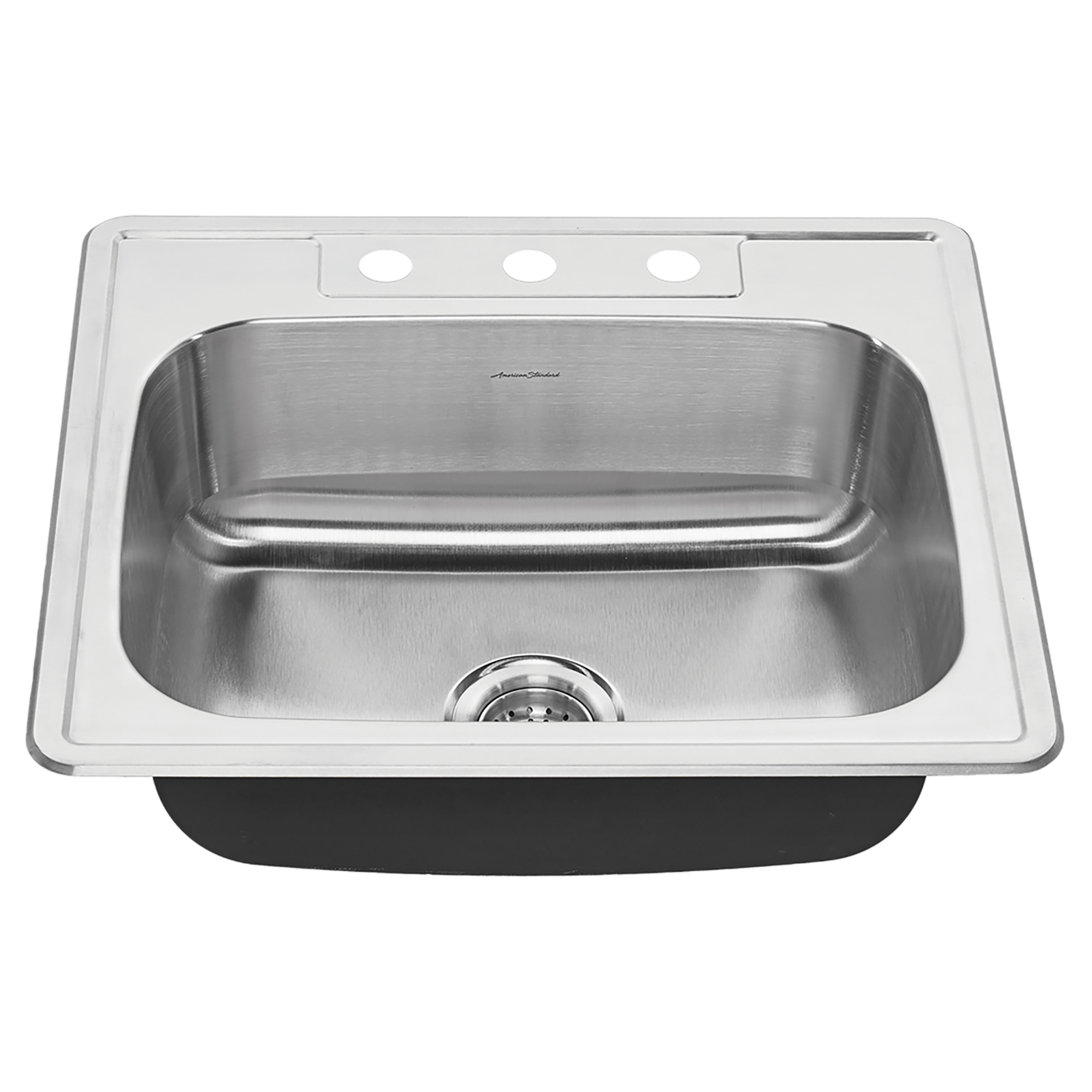 Colony™ 25 x 22-Inch Stainless Steel 3-Hole Top Mount Single-Bowl ADA Kitchen Sink