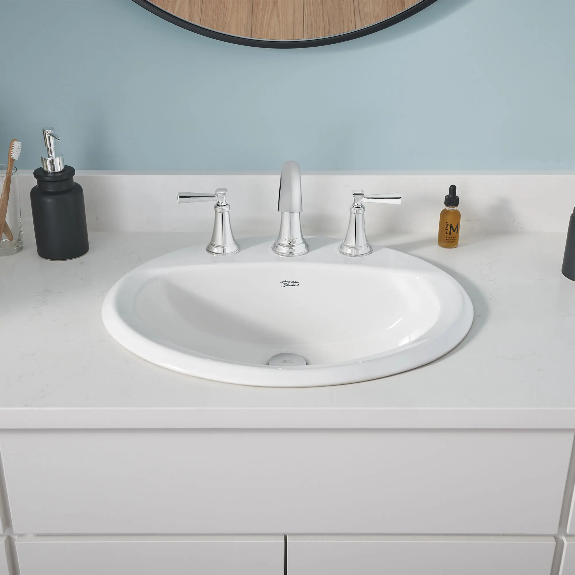 Aqualyn® Drop-In Sink With 8-Inch Widespread