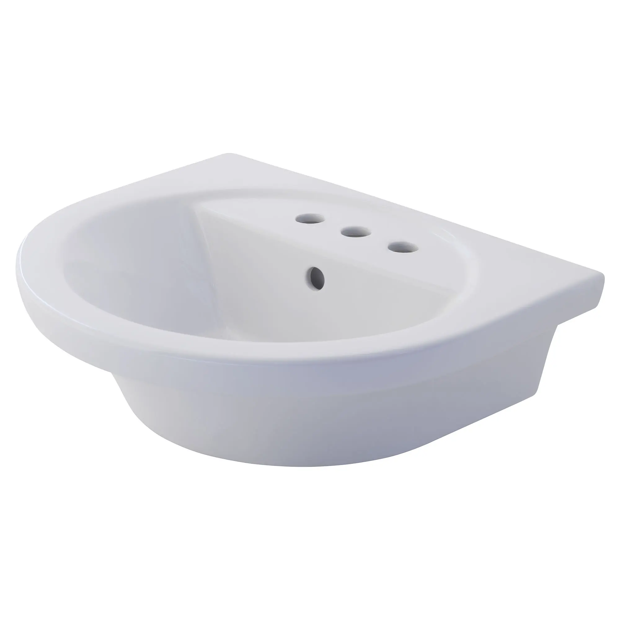 Lavabo Tropic® Petite sur colonne, à grand écartement 8 po