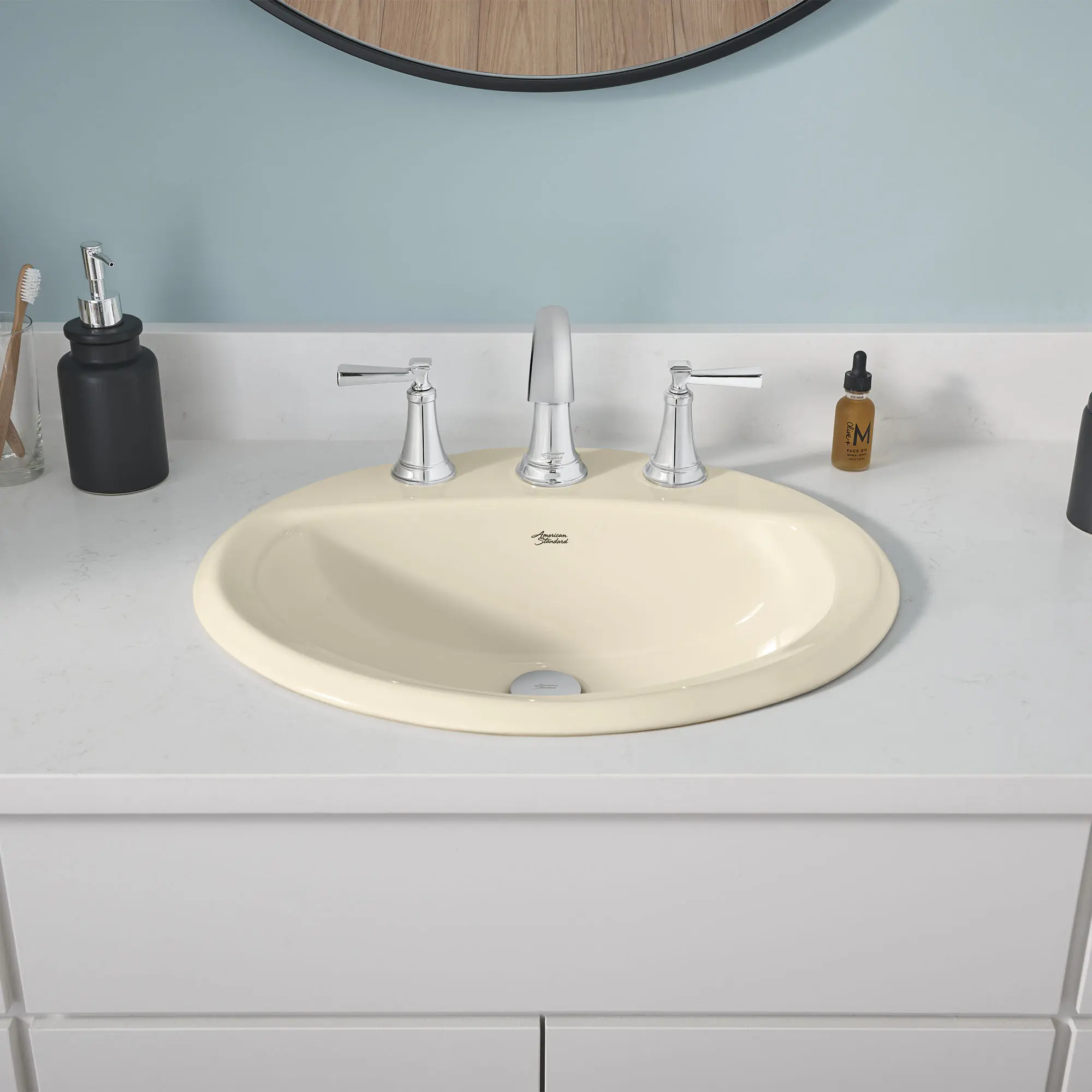 Lavabo Aqualyn® à encastrer, à grand écartement 8 po