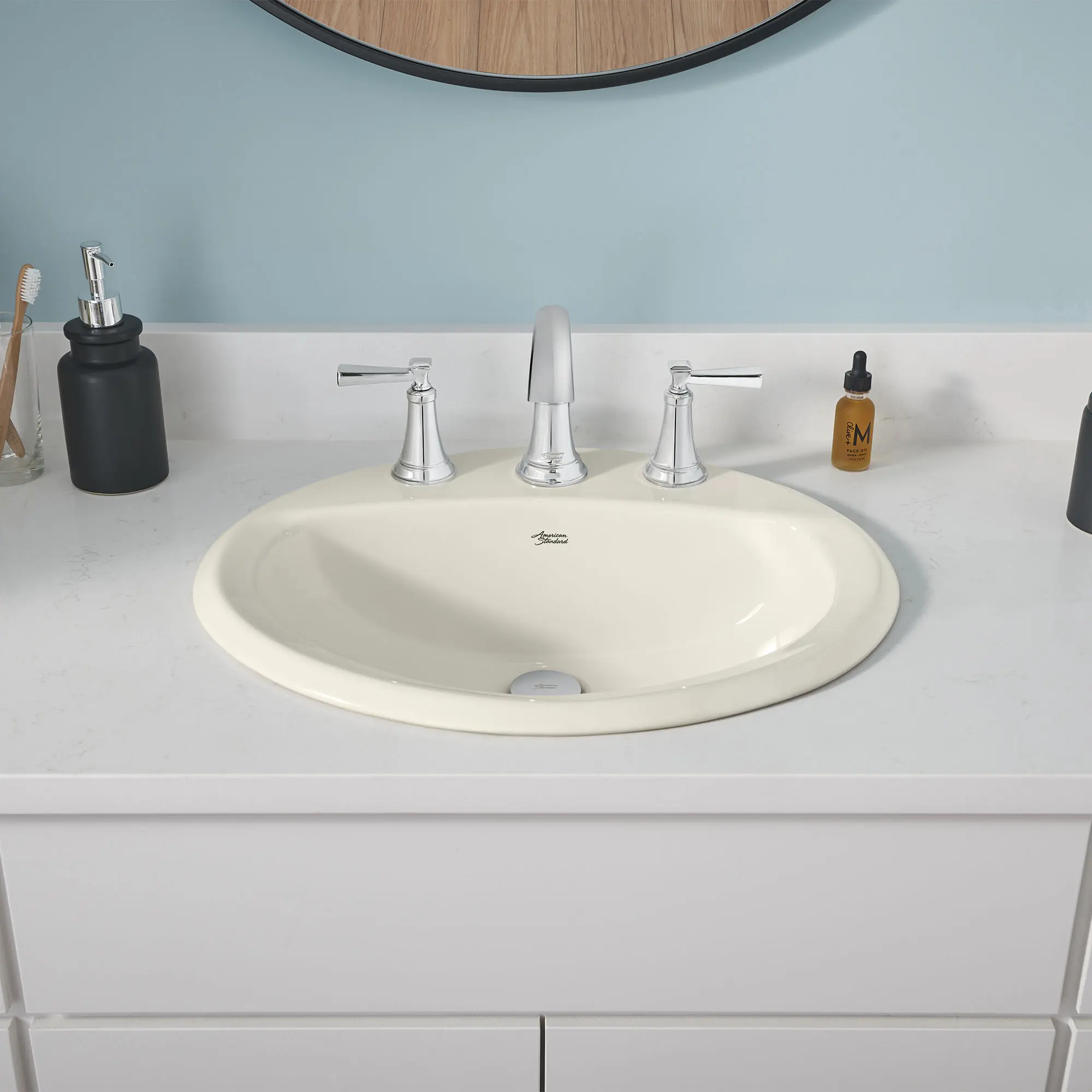 Lavabo Aqualyn® à encastrer, à grand écartement 8 po