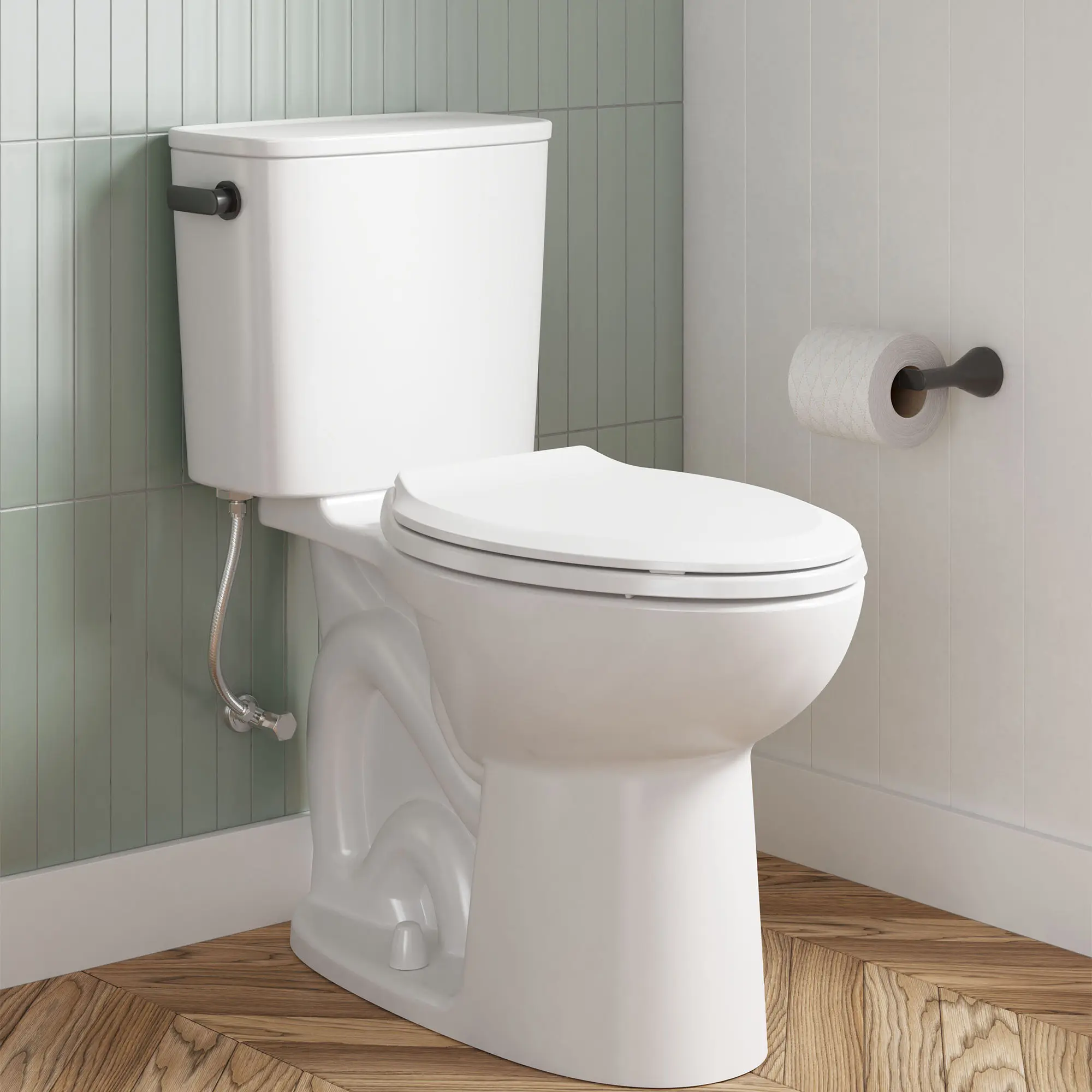 Aspirations EcoStrength Two-Piece 0.80 gpf/3.0 Lpf Chair Height Elongated Toilet Less Seat