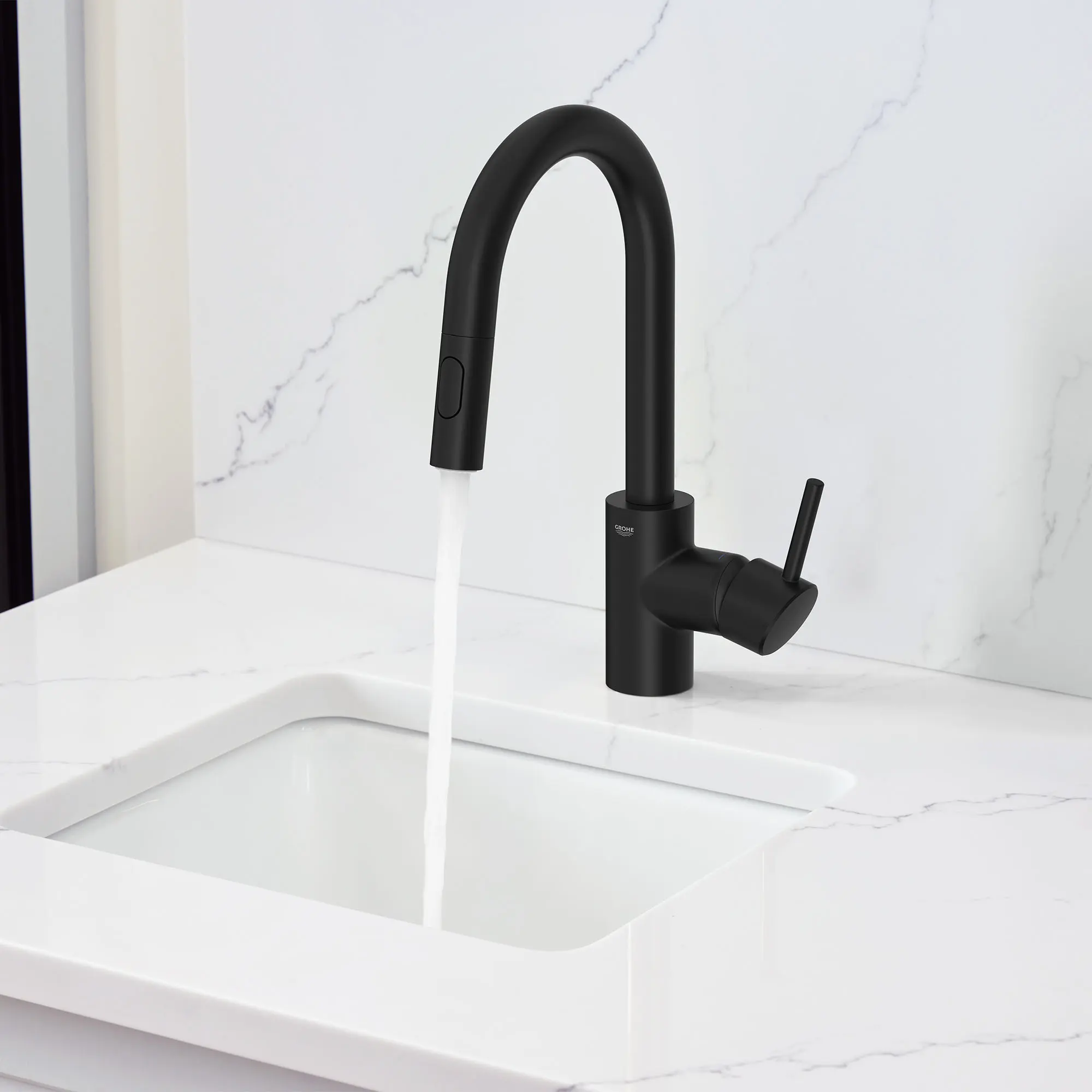 Single-Handle Pull Down Bar Faucet 6.6 L/min (1.75 gpm)