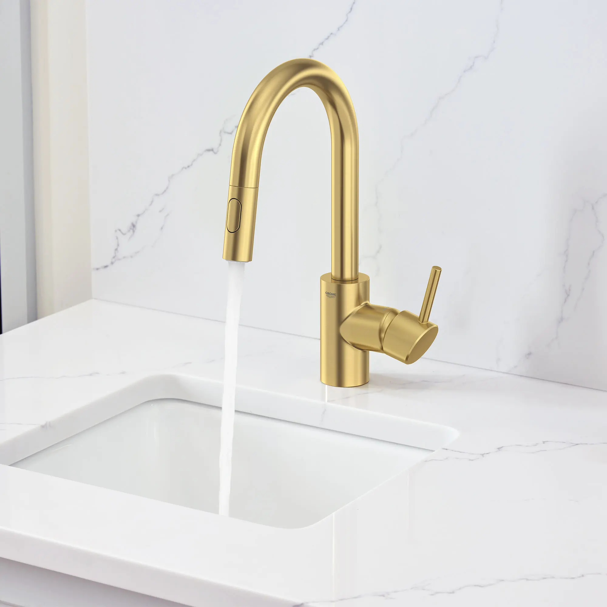 Single-Handle Pull Down Bar Faucet 6.6 L/min (1.75 gpm)