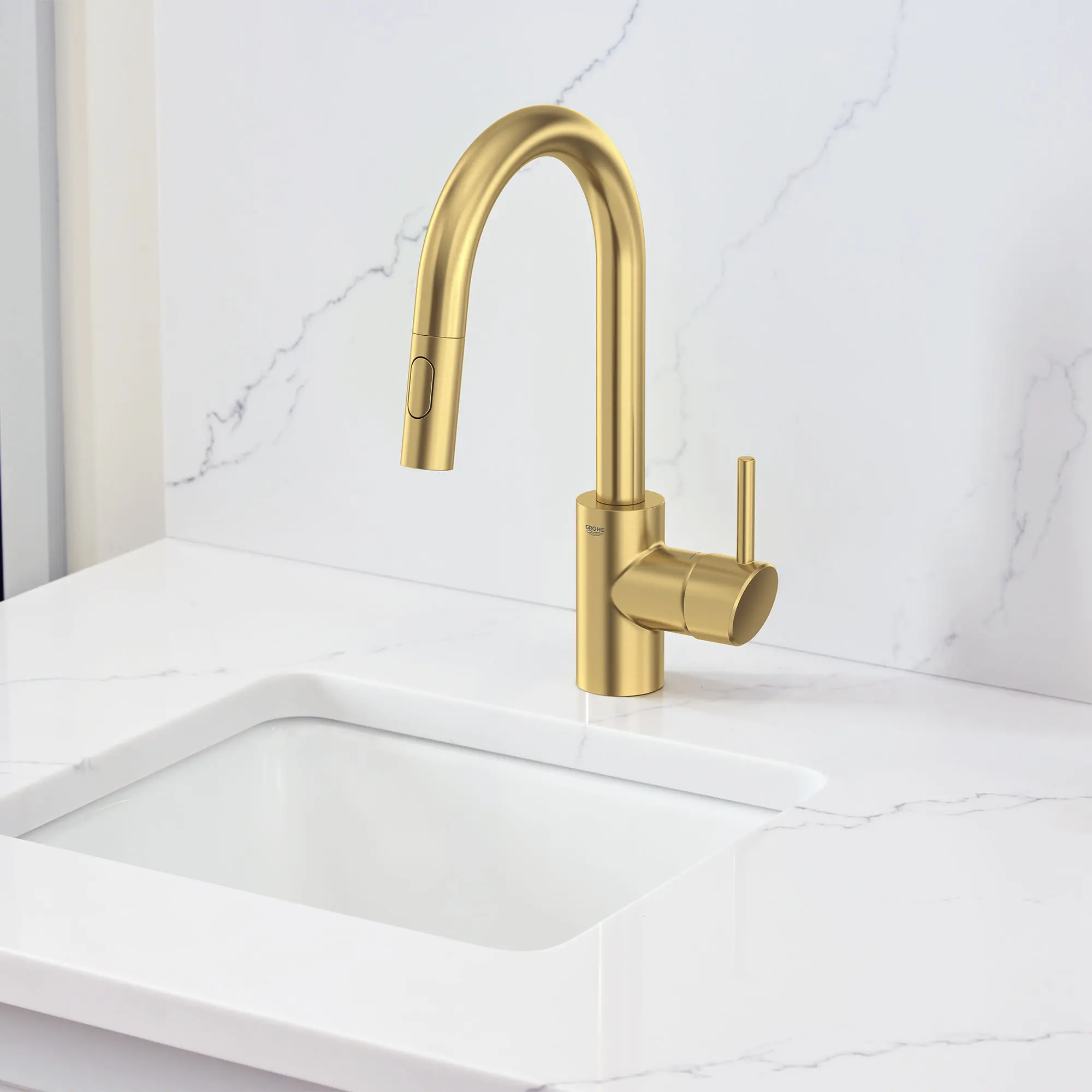 Single-Handle Pull Down Bar Faucet 6.6 L/min (1.75 gpm)