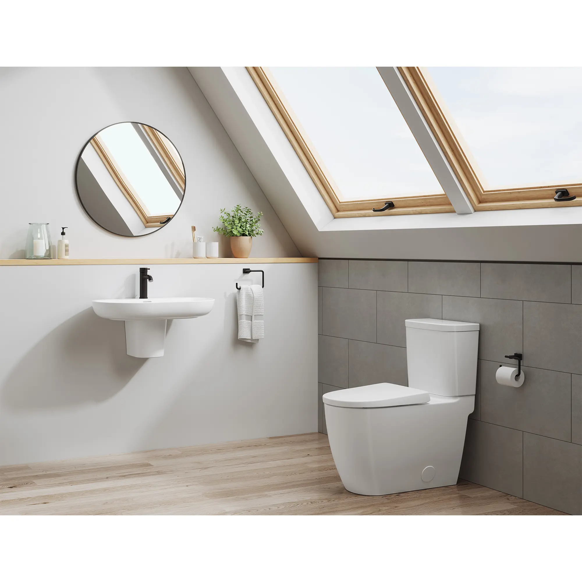 2-piece 4.8 Lpf (1.28 gpf) Right Height Elongated Toilet