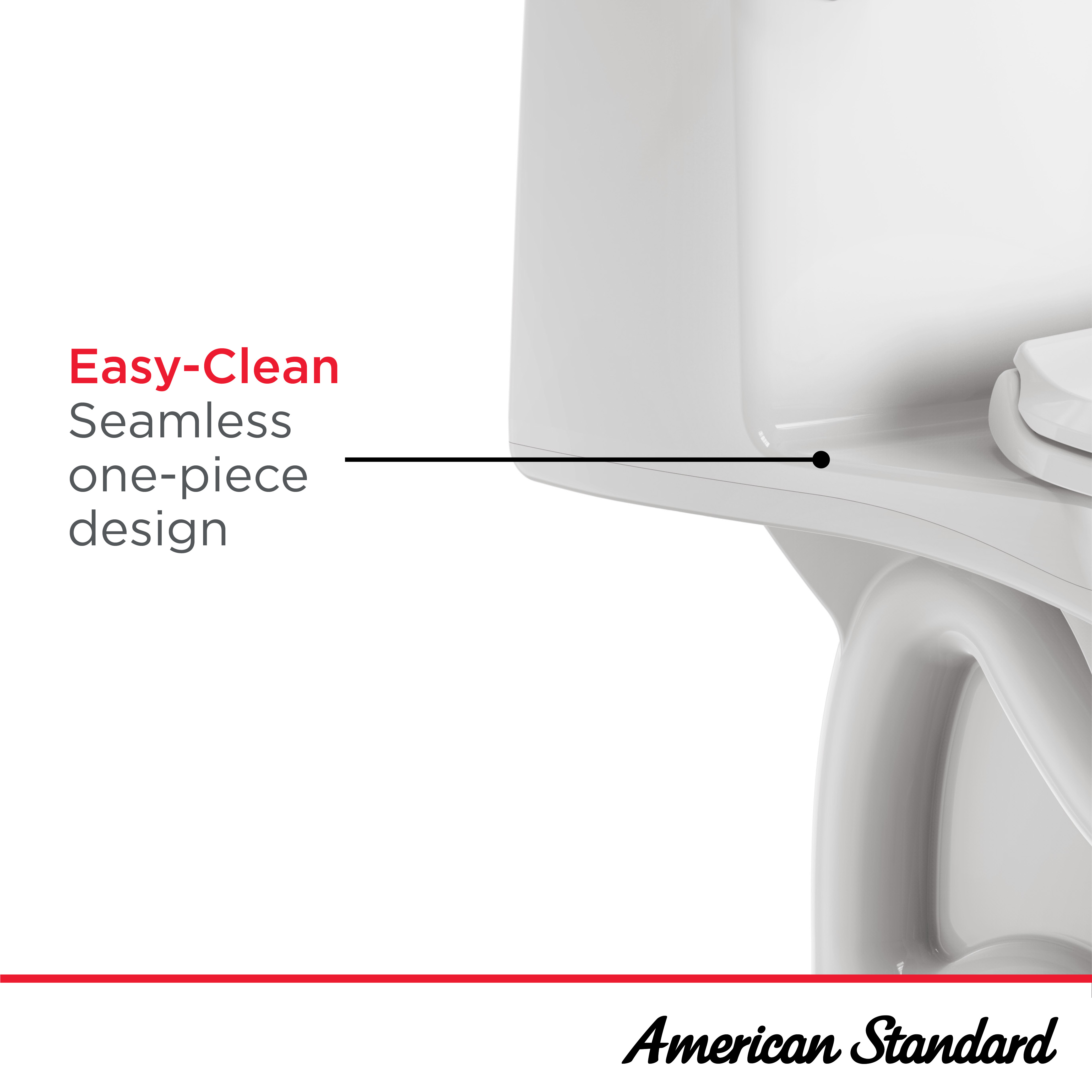 American Standard Mainstream White Elongated Chair Height 2-piece