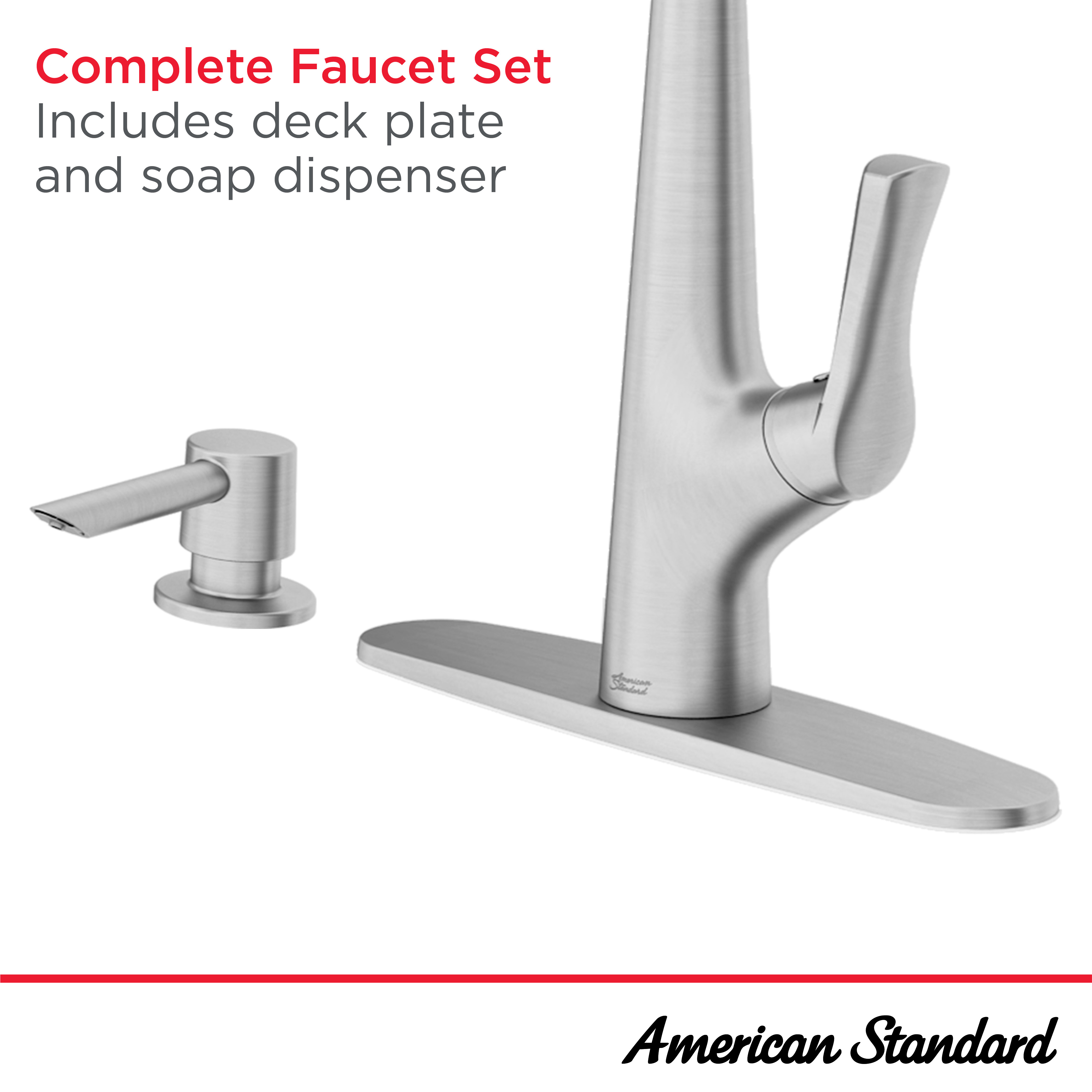 Copley Pull-Down Kitchen Faucet with Soap Dispenser