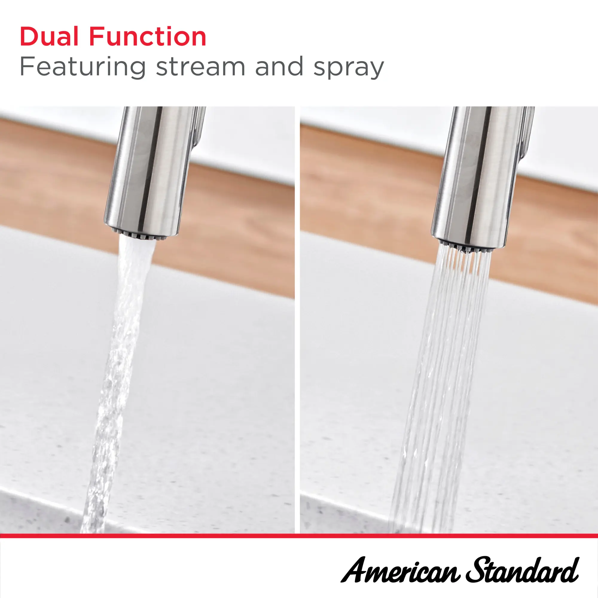 Studio® S Semi-Pro Pull-Down Dual Spray Kitchen Faucet With Spring Spout