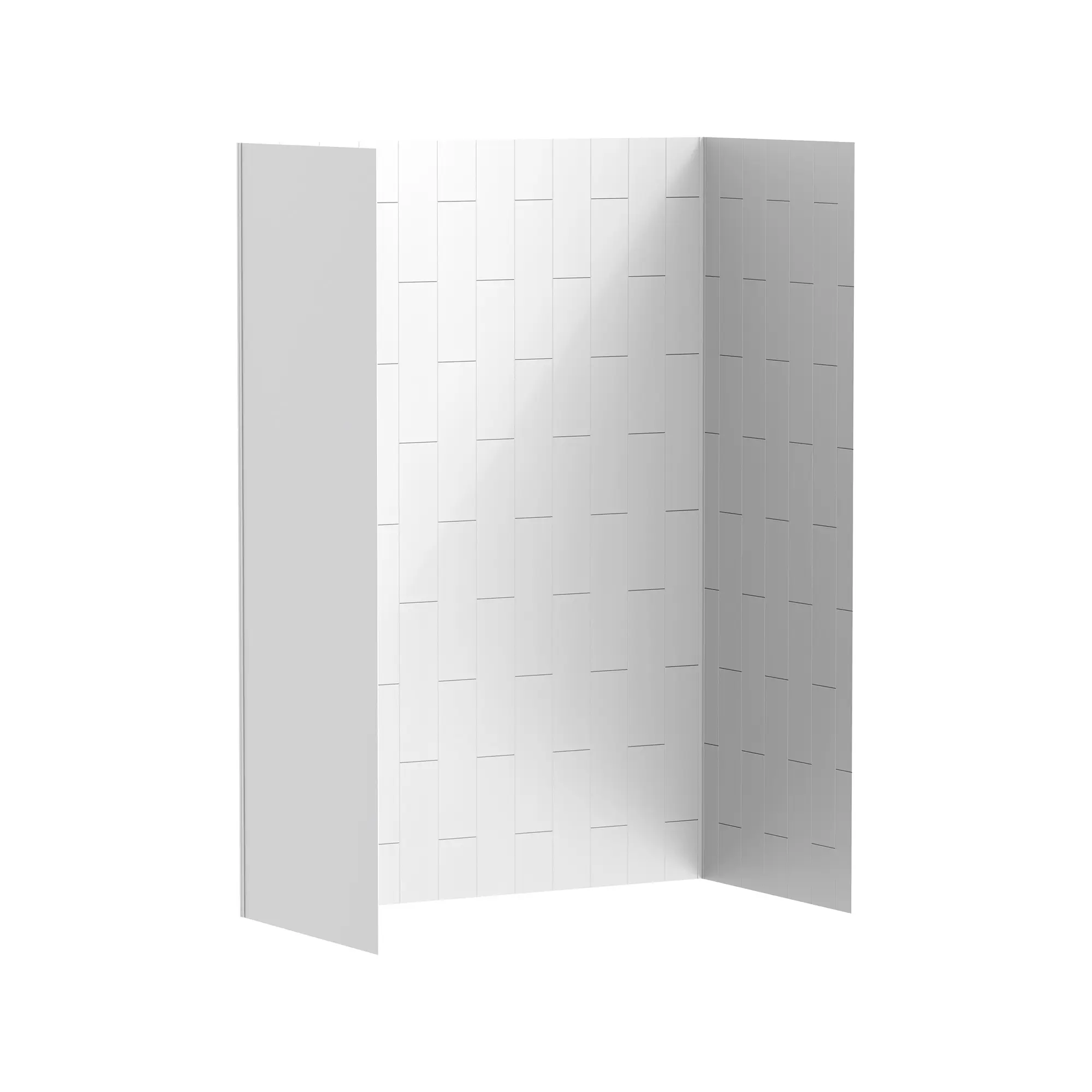 Aspirations - ensemble de parois de douche en carreaux verticaux de 60 x 32 x 84 pouces